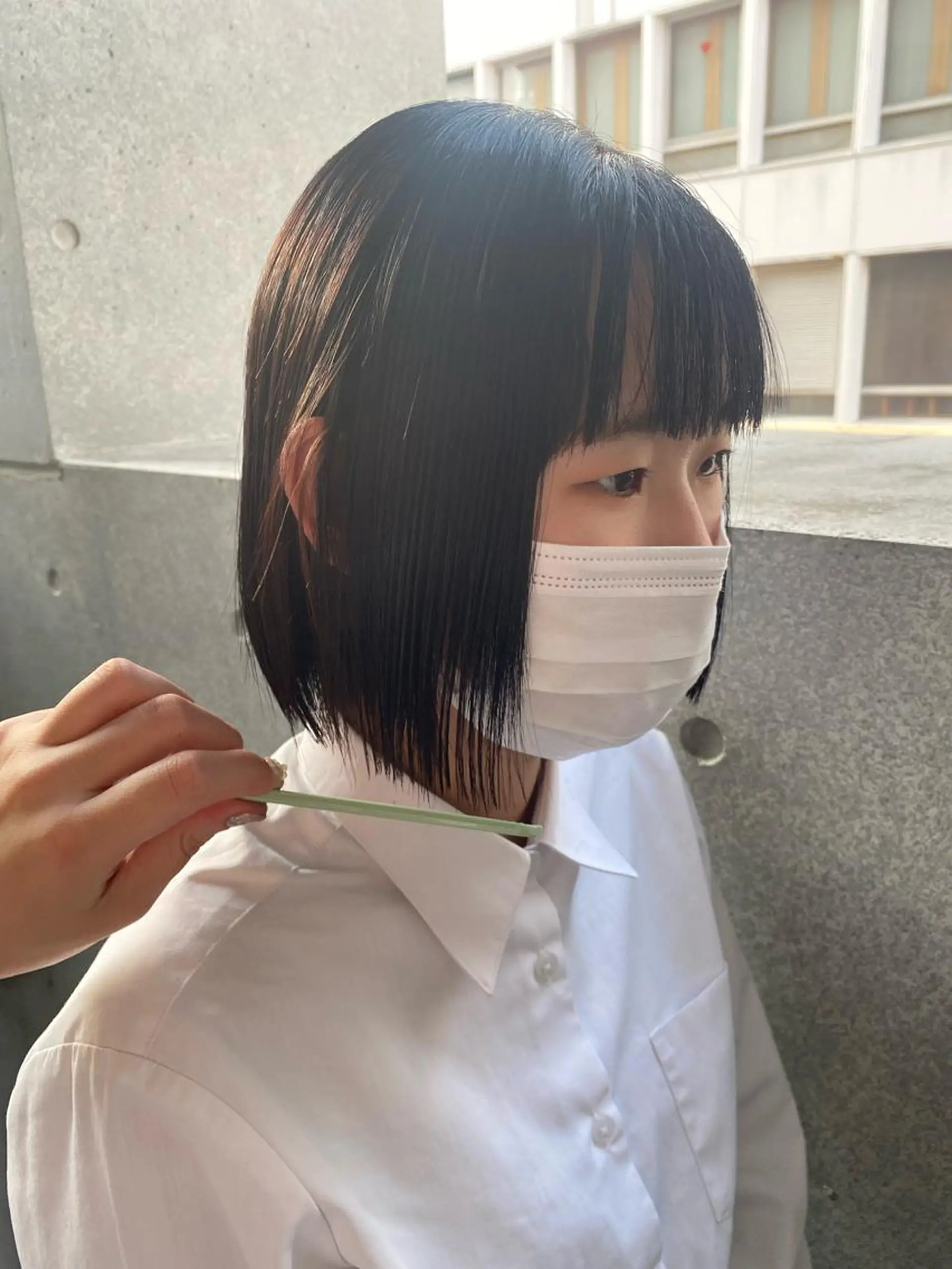 ミディアム 切りっぱなしボブ ボブ 🎀 amii Hitomi  🎀のマツエク・マツパデザイン