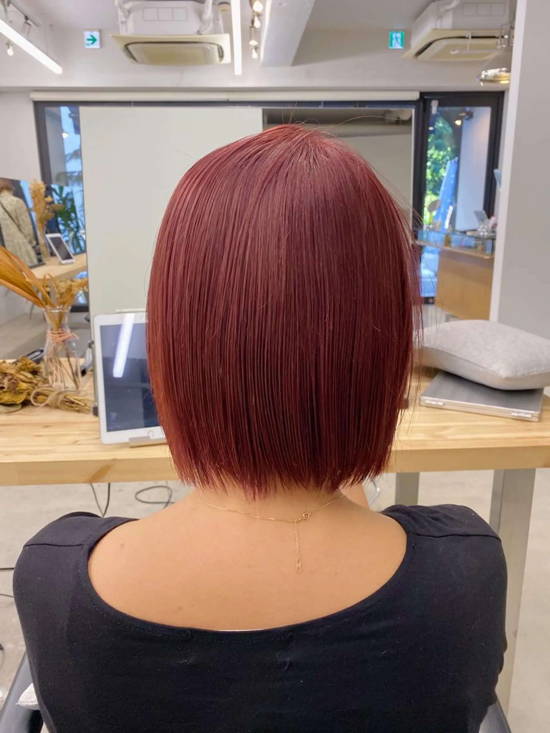 ミディアム カラー ヘアアレンジ Flamme Annaのヘアスタイル