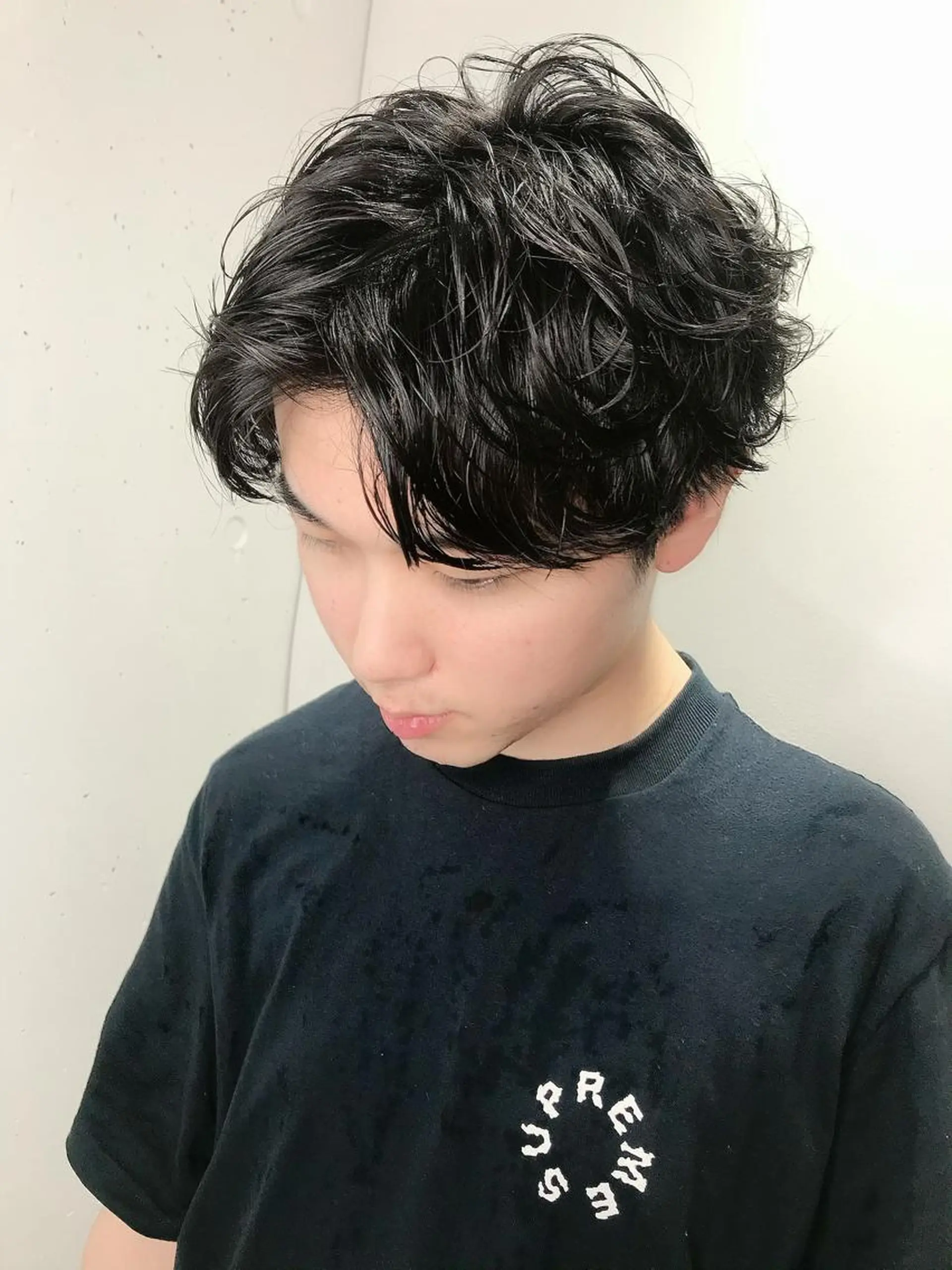 メンズ シンプル+αな デザインを 松崎陸のヘアスタイル
