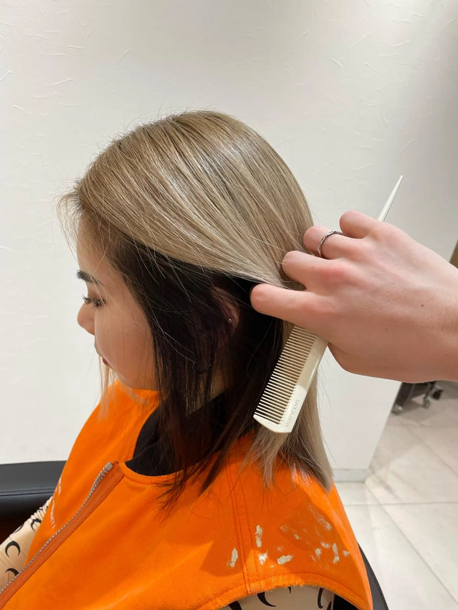 ミディアム カラー ブリーチパーマ🌍 正木天のヘアスタイル