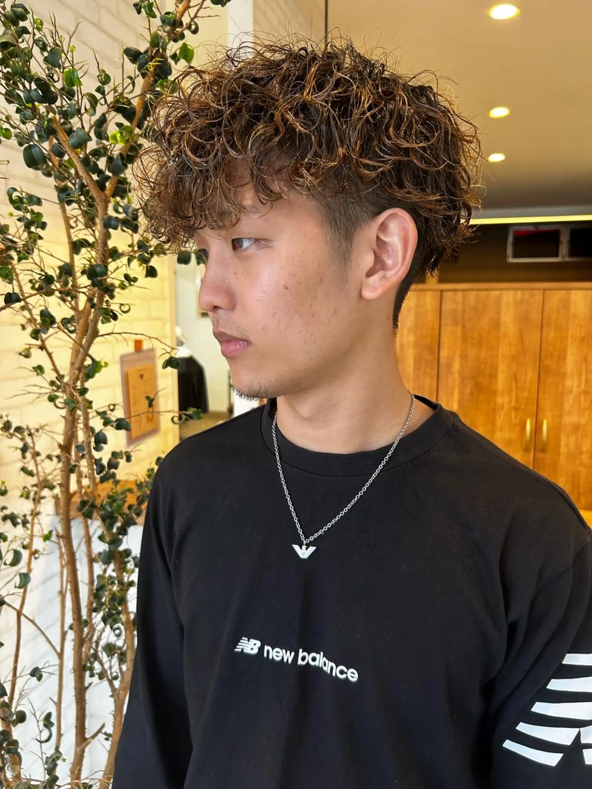 ショート カラー パーマ ヘアアレンジ メンズ ❣️倉敷❣️美髪 カラー能登一成のヘアスタイル