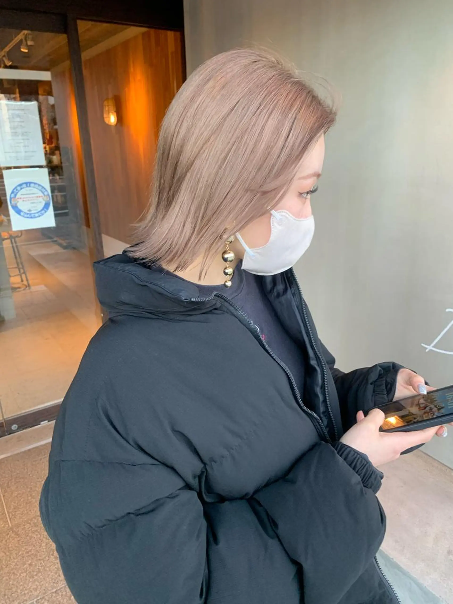 ショート カラー ヘアカラー ブリーチ/アレンジ 天満/chihiroのヘアスタイル