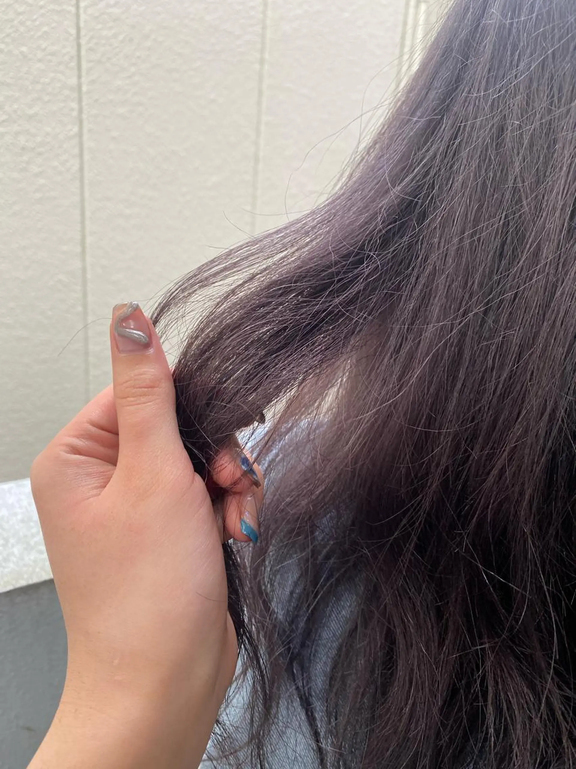 ロング カラー グレージュ ラベンダーカラー ラベンダーグレージュ ラベンダーグレー 遠藤沙也加 /レイヤーカットのヘアスタイル