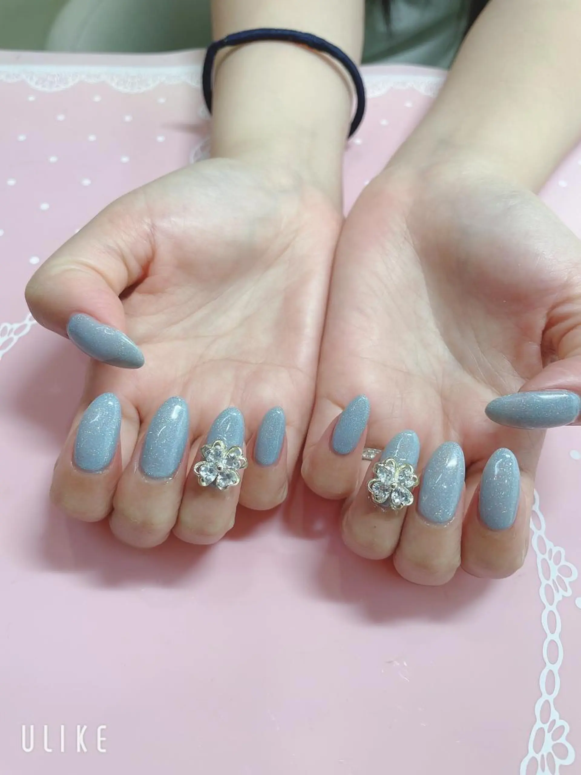 ミディアム ネイル ハンドネイル 《LB》ラブリエ Nail&eyeのマツエク・マツパデザイン