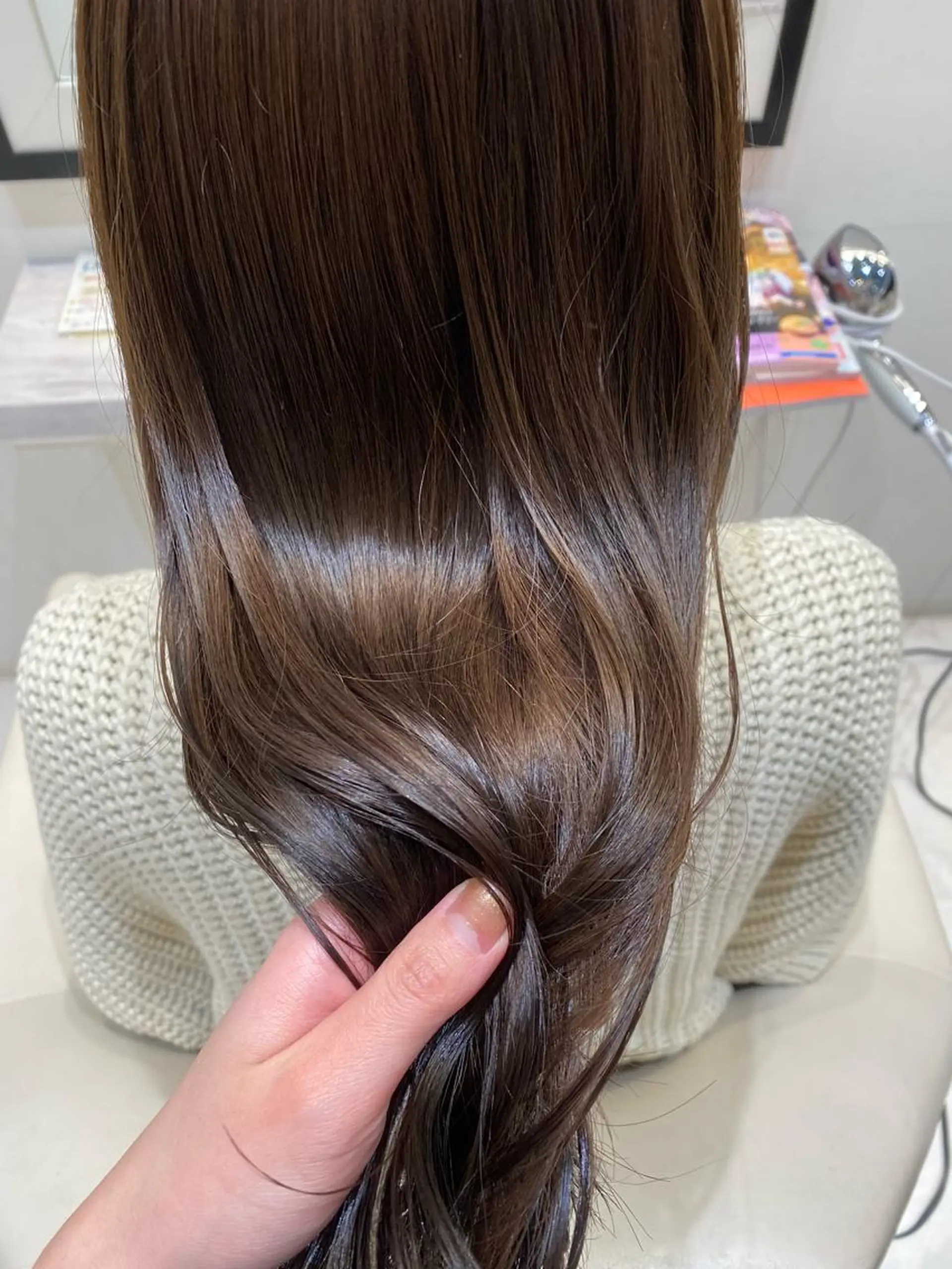 セミロング カラー 透明感カラー k-twoういのヘアスタイル