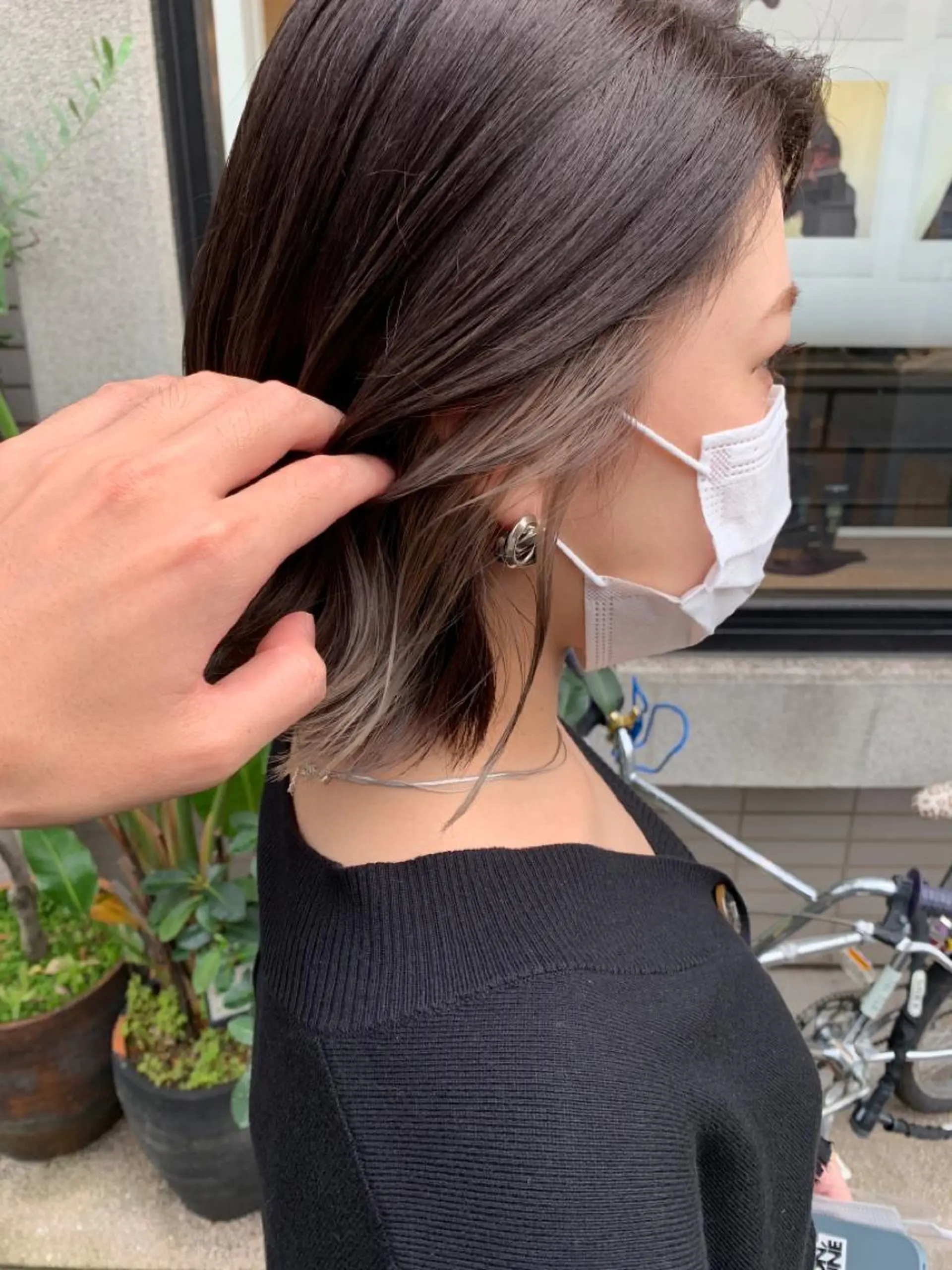 ミディアム カット ヘアカラー パーマ 艶髪color💎髪 質改善ストレート大吉のヘアスタイル