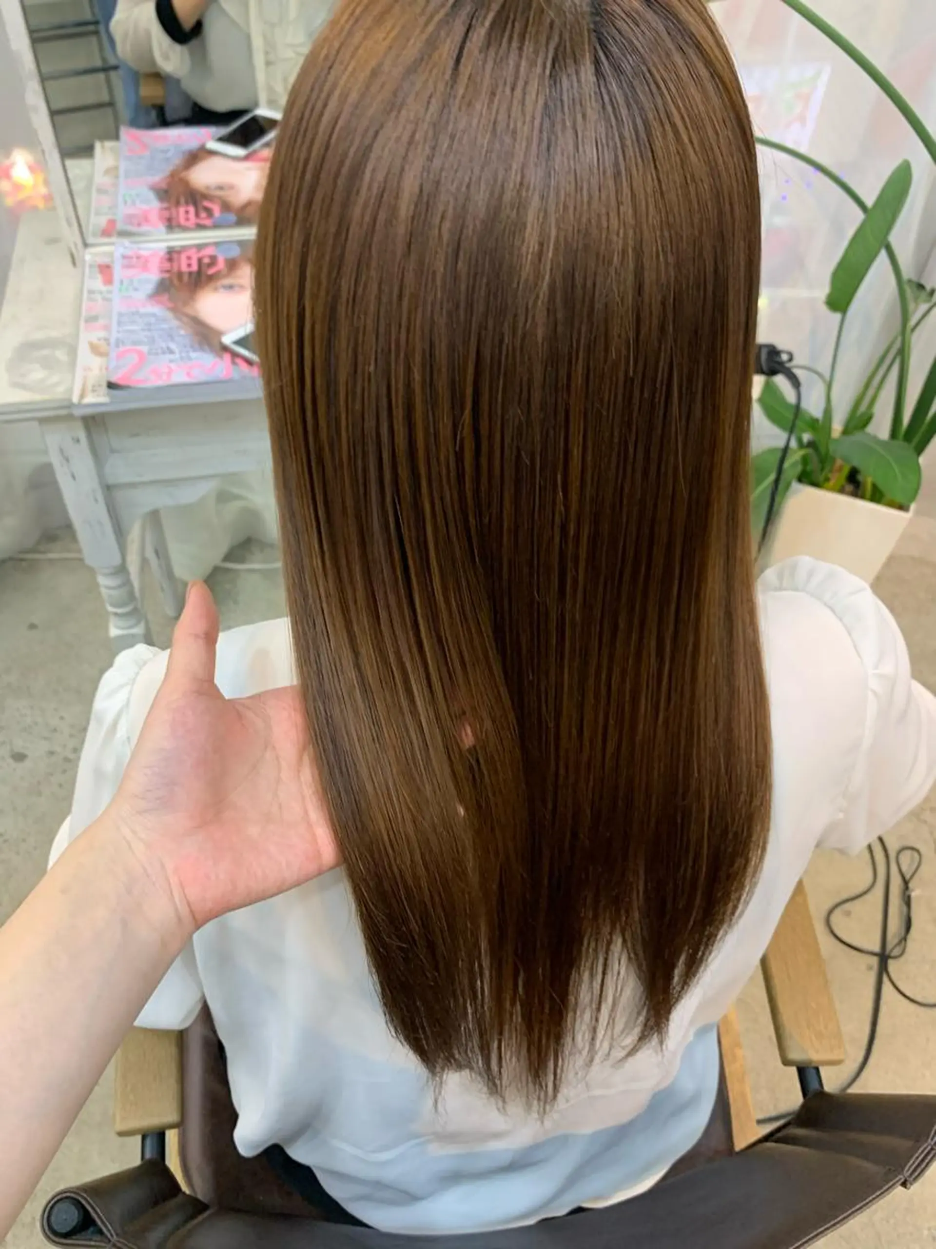 ロング トリートメント 顔まわりレイヤー/ bob及川亜沙美のヘアスタイル