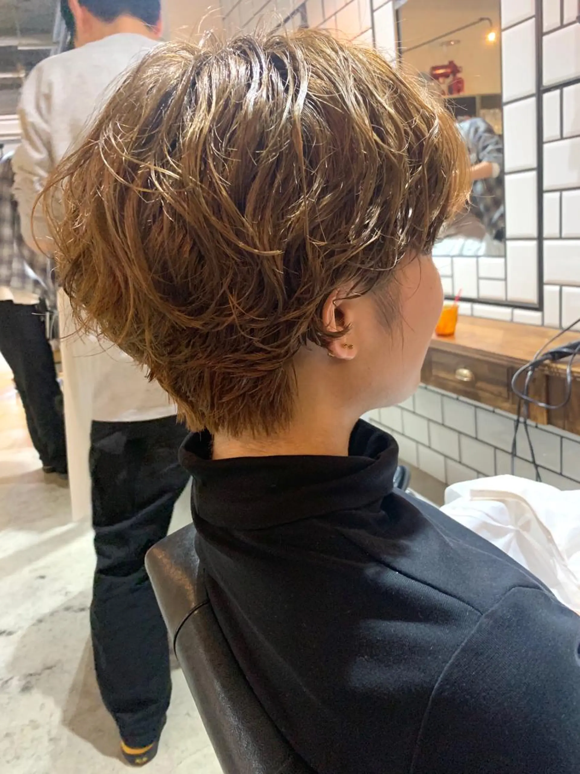 ショート パーマ カット パーマ トリートメント メンズヘア/レイヤー /ボブ山内春輝のヘアスタイル