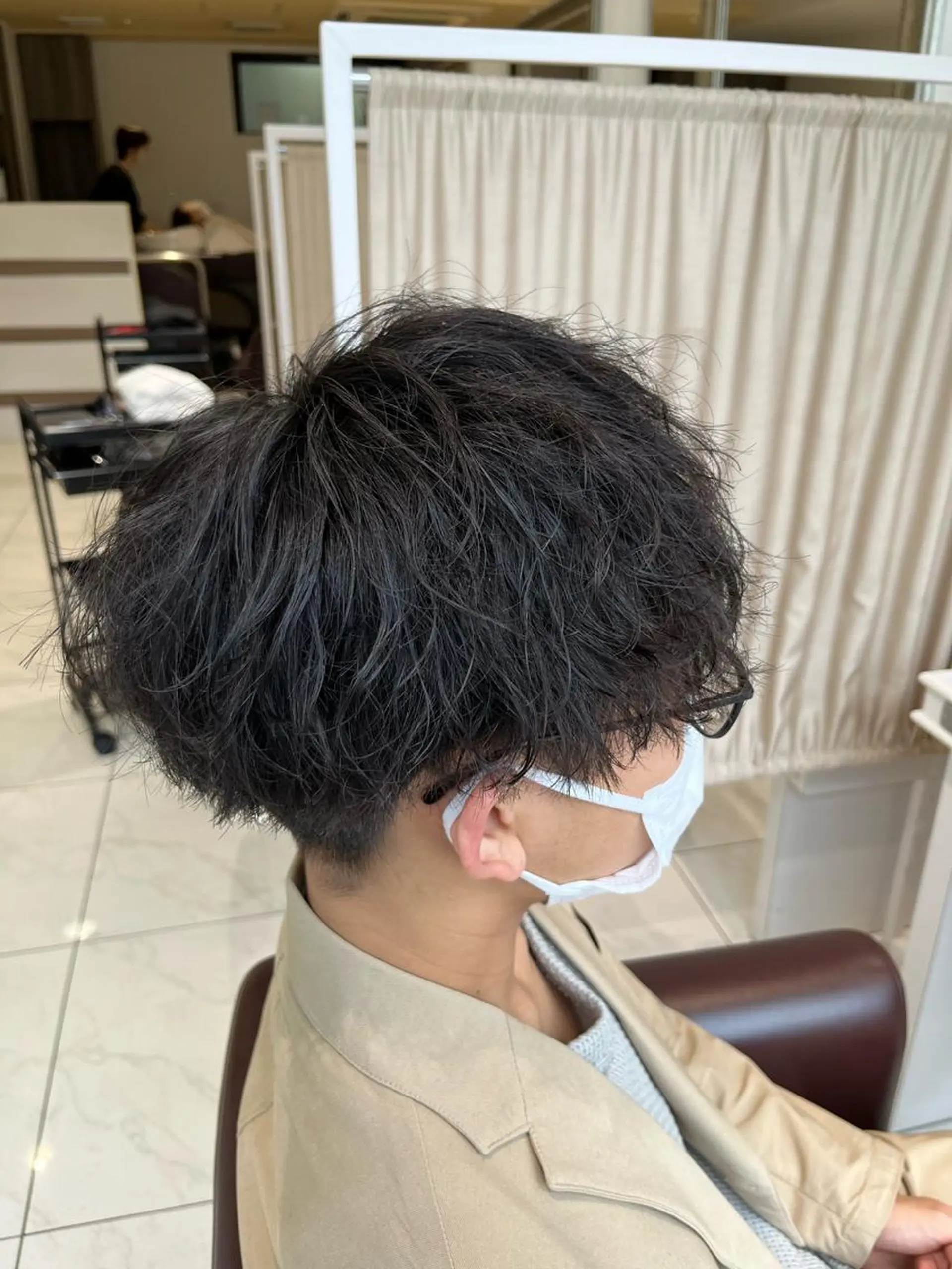 パーマ メンズ カット パーマ 佐々木 拓海のヘアスタイル