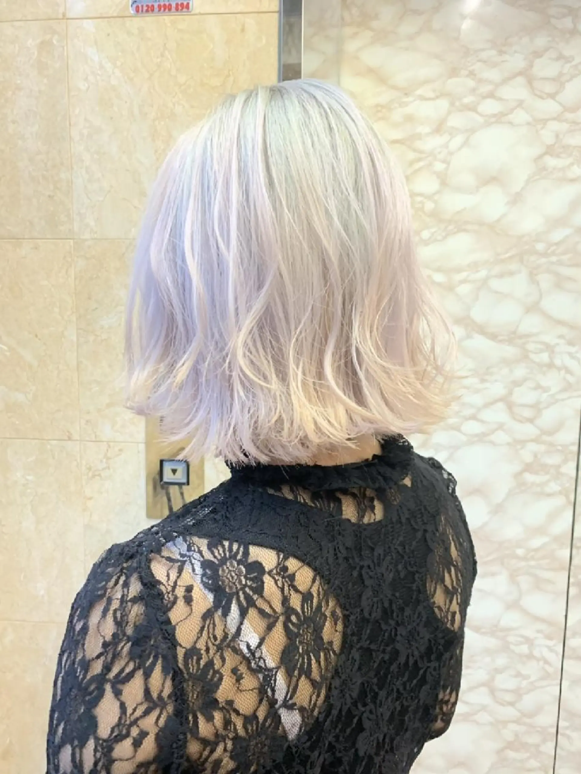 ミディアム カラー パーマ ヘアアレンジ キッズ ネイル メンズ マツエク・マツパ ホワイト ヘアカラー トリートメント ヘアセット 🌸グレージュ/ ベージュ🌸yutaのヘアスタイル