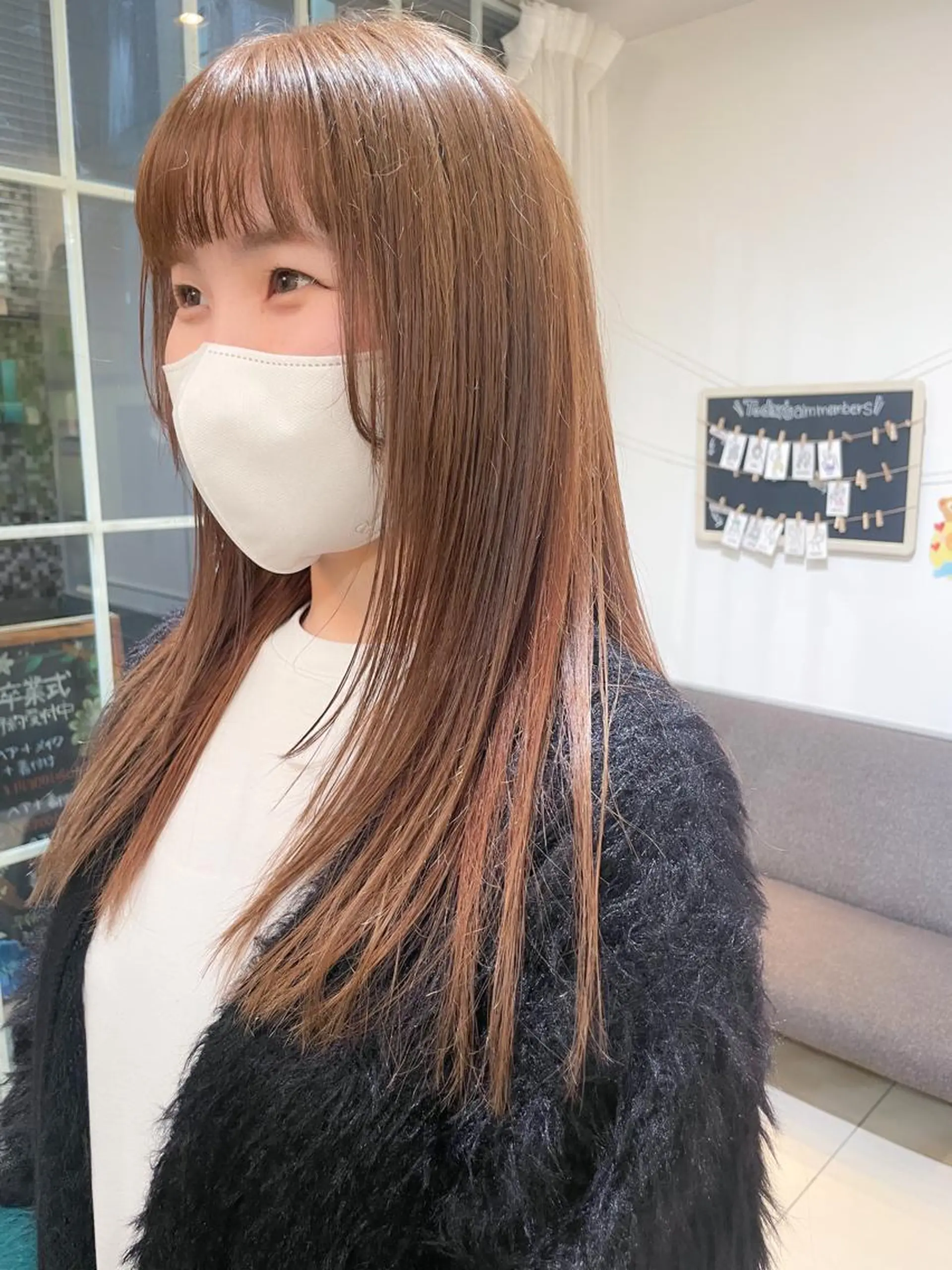 ロング カラー ベージュカラー ダブルカラー ハイトーンカラー ハイトーンベージュ 顔まわりレイヤー ヘアカラー ✨カラー支持No.1 🧸ワキ カナコ🧸のヘアスタイル