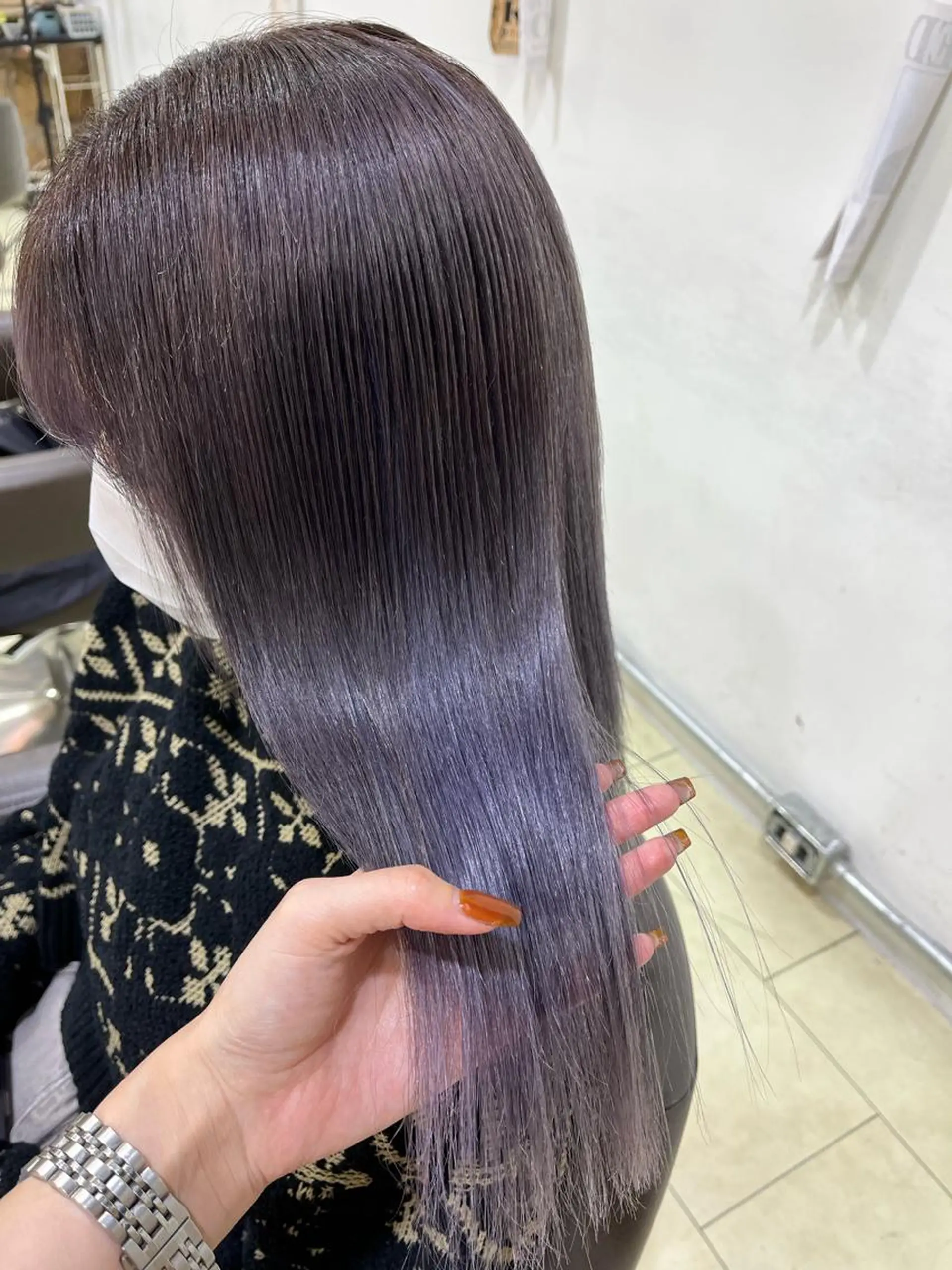 ミディアム カラー ヘアカラー 海外girl🤎 透明感ベージュmaoのヘアスタイル