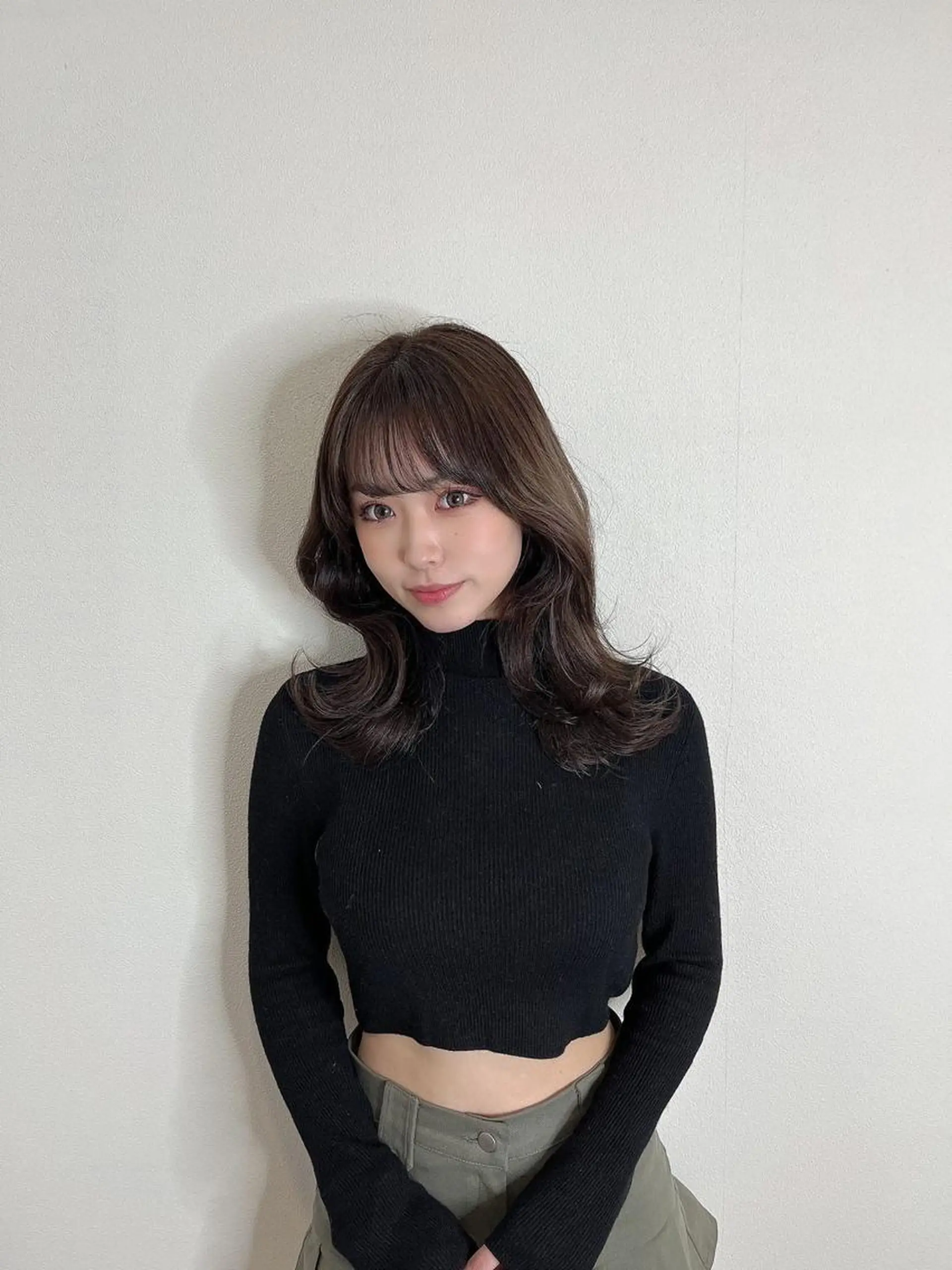 ミディアム カラー ヘアアレンジ ブラウンカラー ショコラブラウン くびれヘア 髪質改善特化 🫧松野力也のヘアスタイル