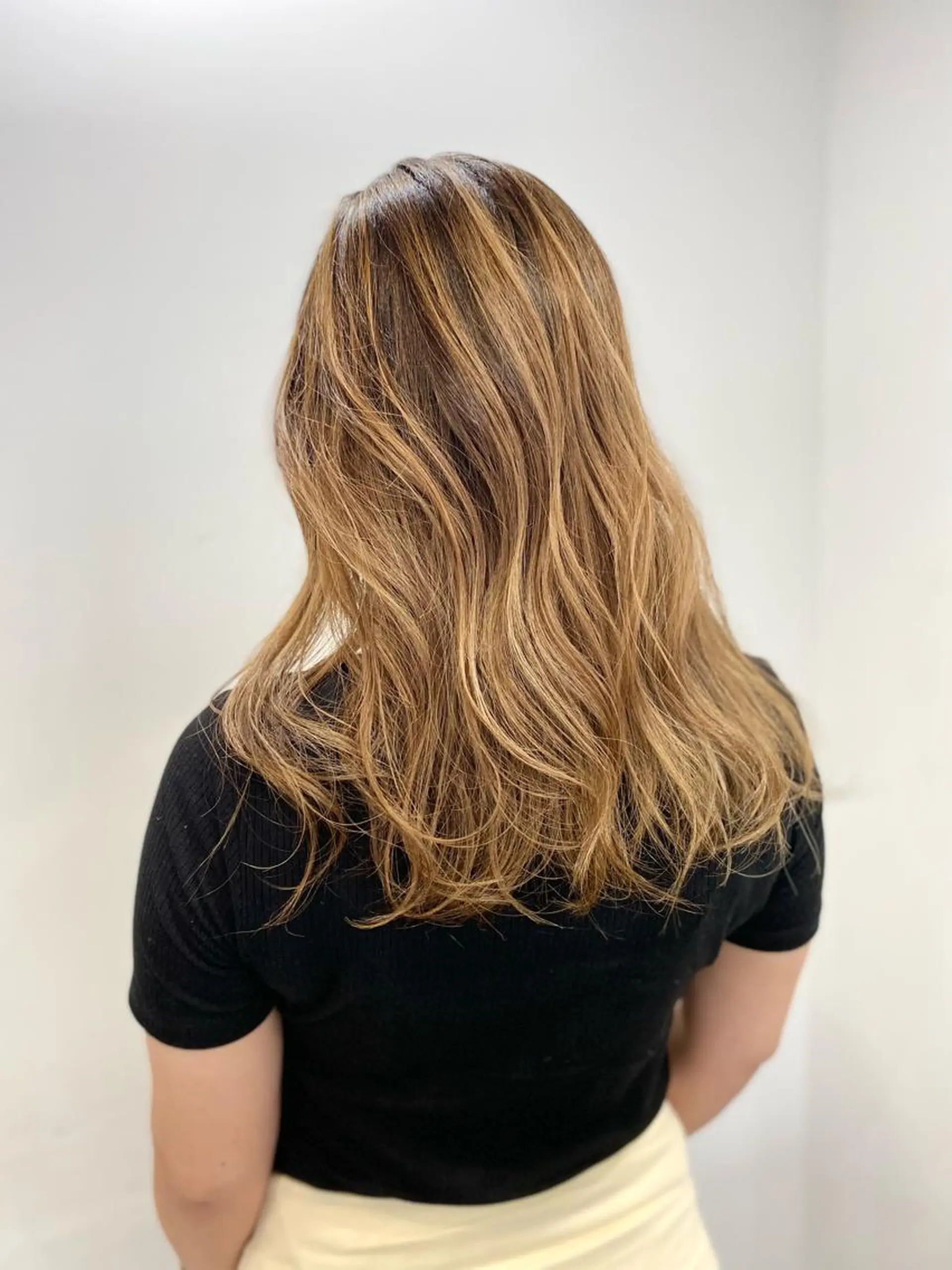 ロング カラー バレイヤージュ 外国人風カラー レイヤーカット opus 店長大和 レイヤー/赤み消しのヘアスタイル