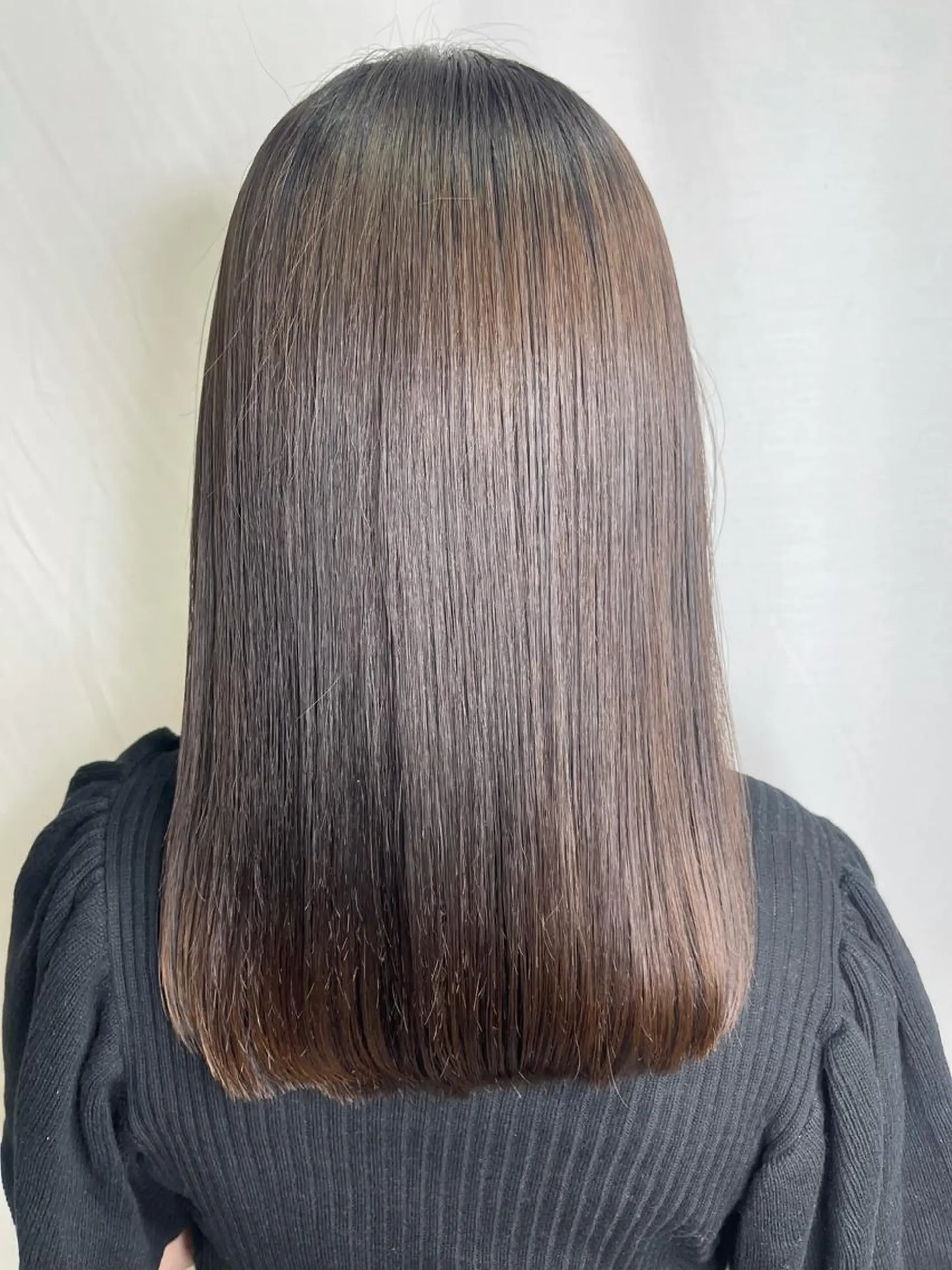 セミロング パーマ 縮毛矯正 髪質改善/縮毛矯正 /レイヤー岡部のヘアスタイル
