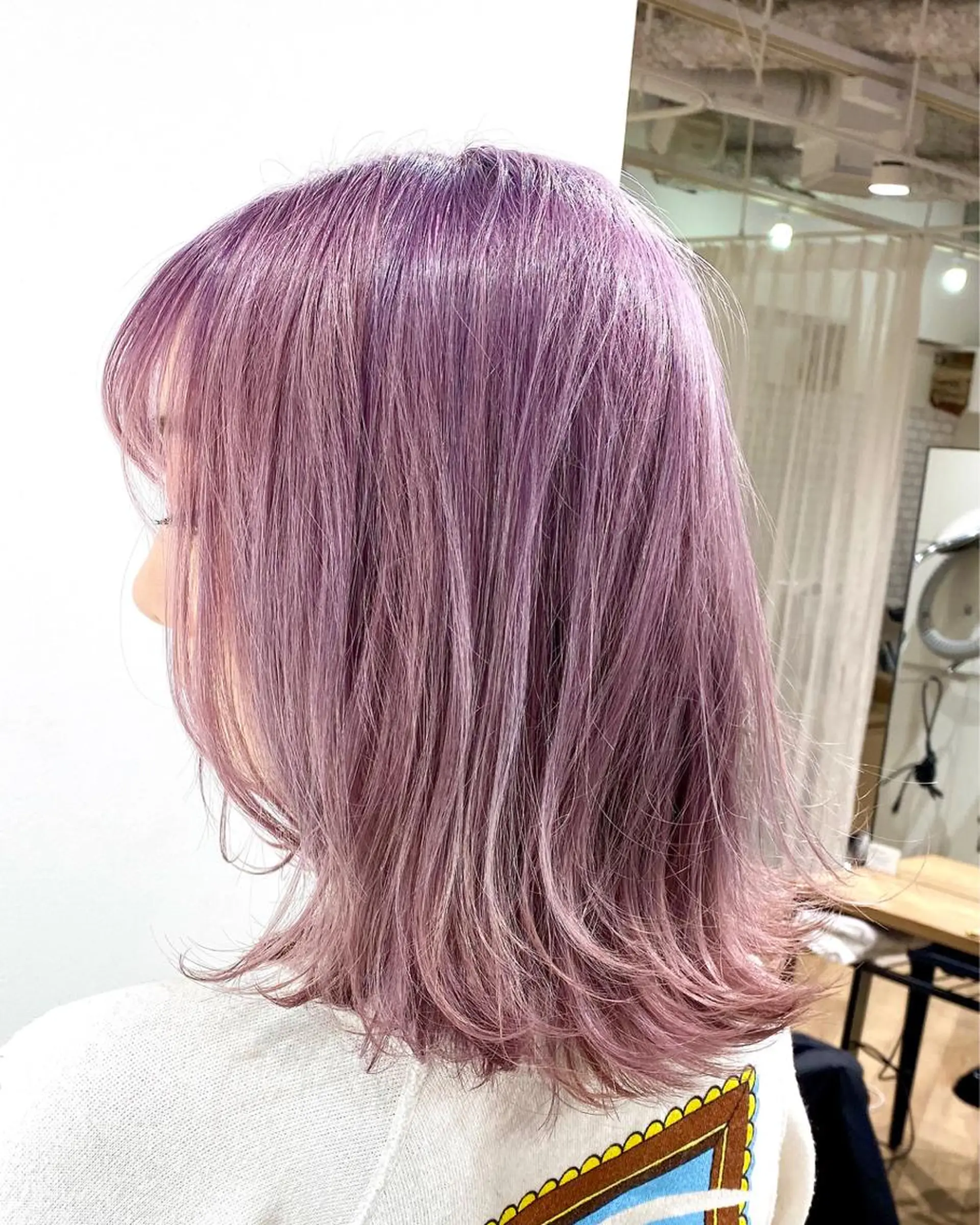 ミディアム カラー 🌙HIZUKI🌙 ハイトーン 艶髪のヘアスタイル