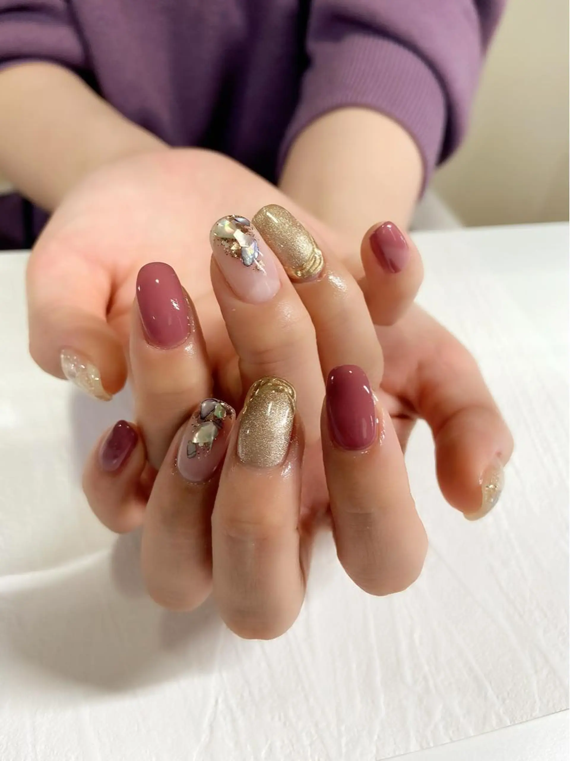 ネイル アニマル柄 クリアネイル ミラーネイル 持ち込み ニュアンスネイル Adore nailのネイルデザイン