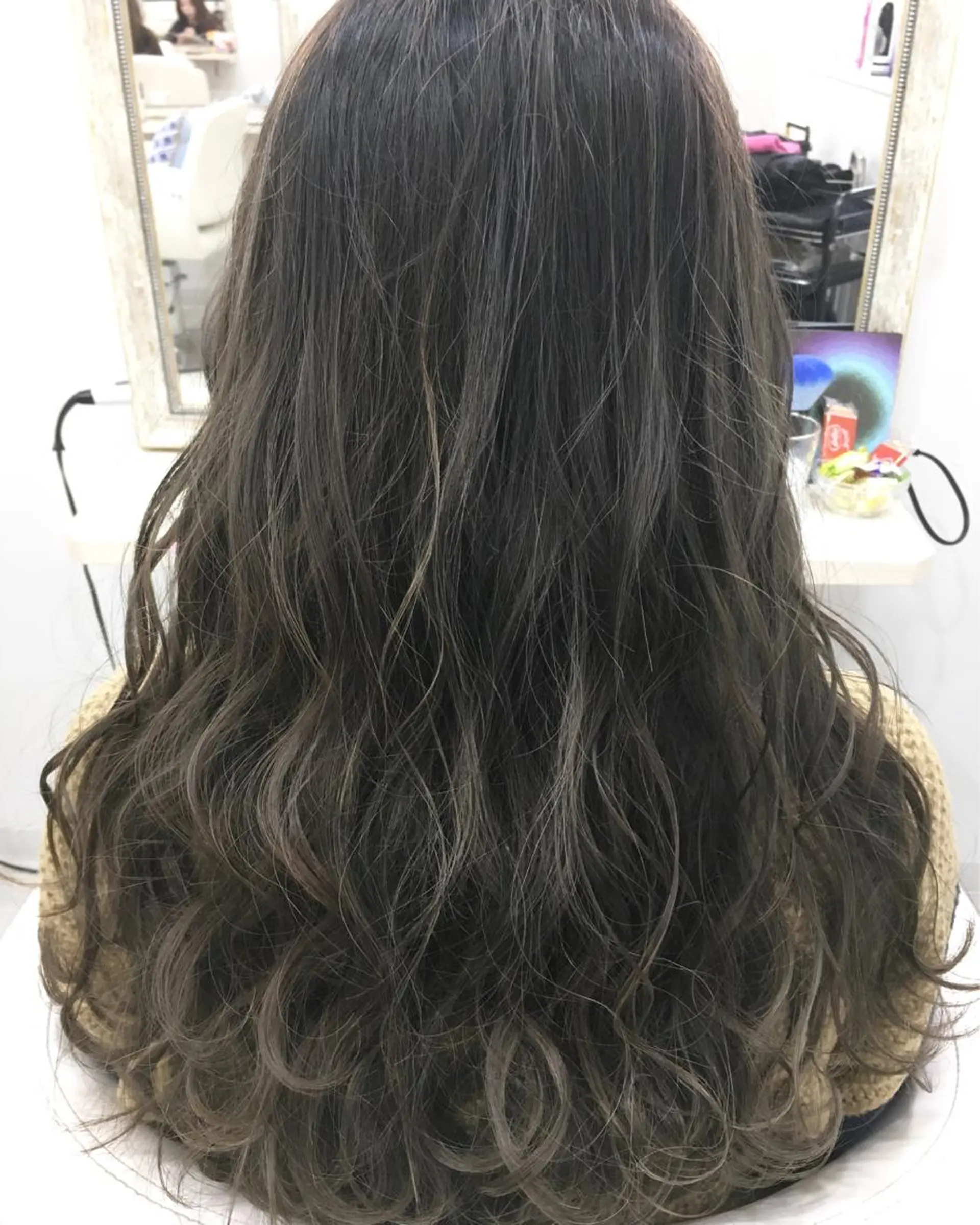 ミディアム カラー 髪質改善 中川　翔のヘアスタイル