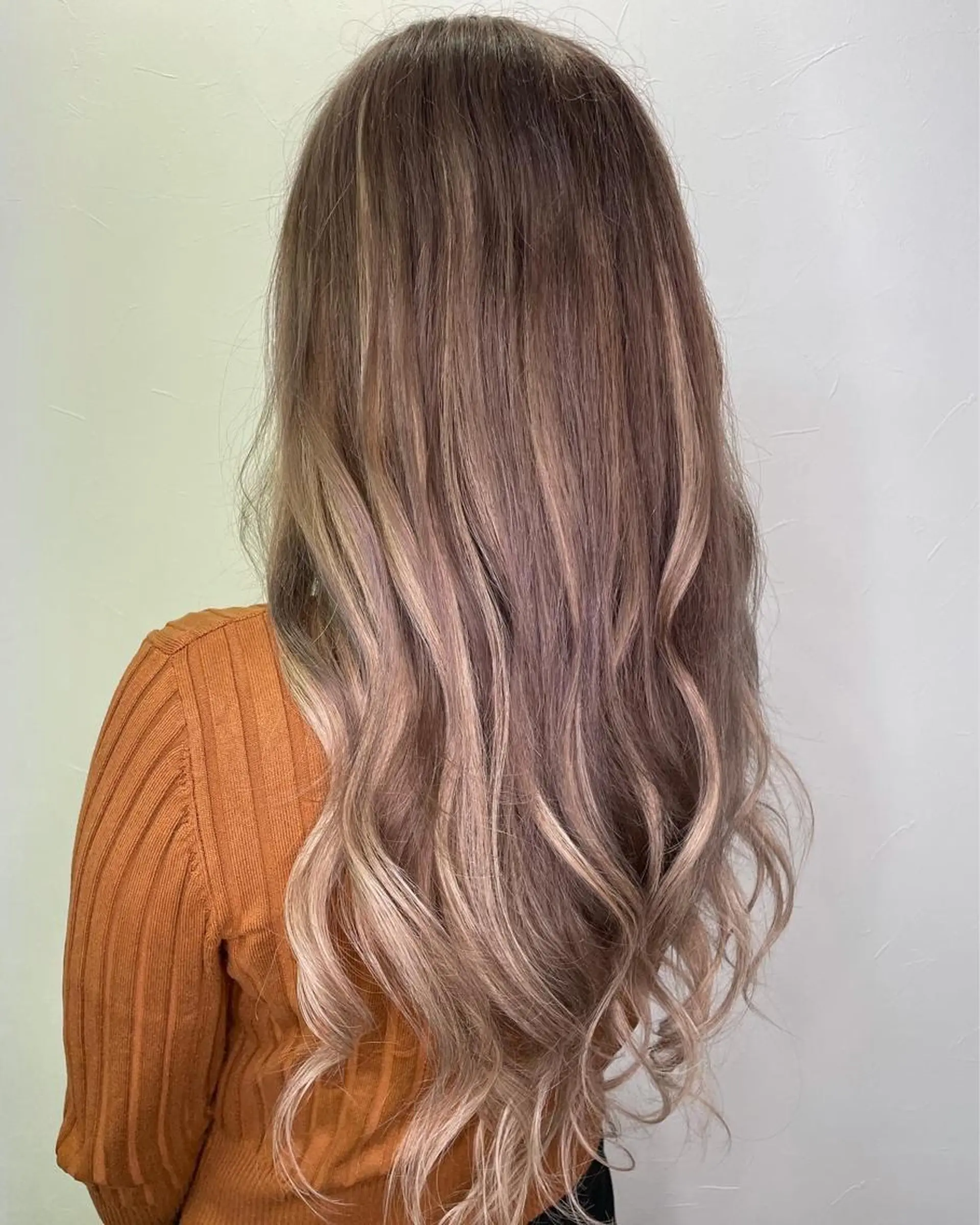 セミロング ヘアカラー エクステ エクステ＊美髪サロン KR2S河内長野店長のヘアスタイル