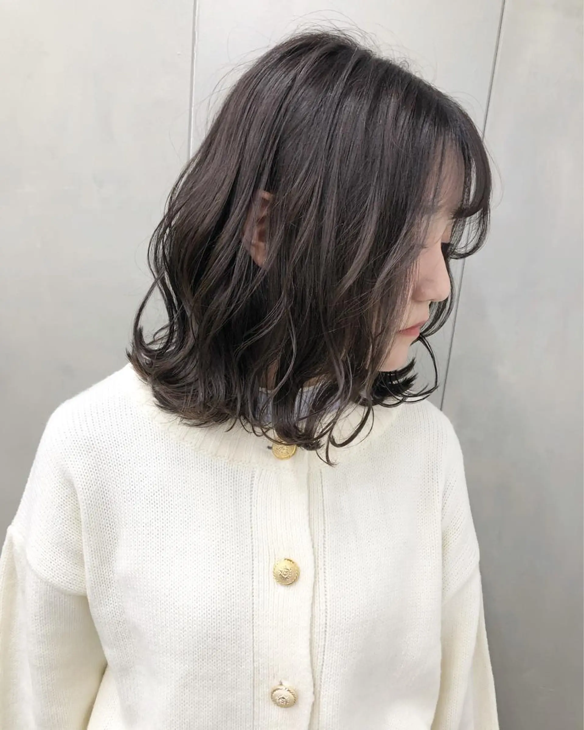 ミディアム ハイライト 学生 韓国風ヘア ヘアカラー トリートメント 艶カラー YOSHIMURAのヘアスタイル