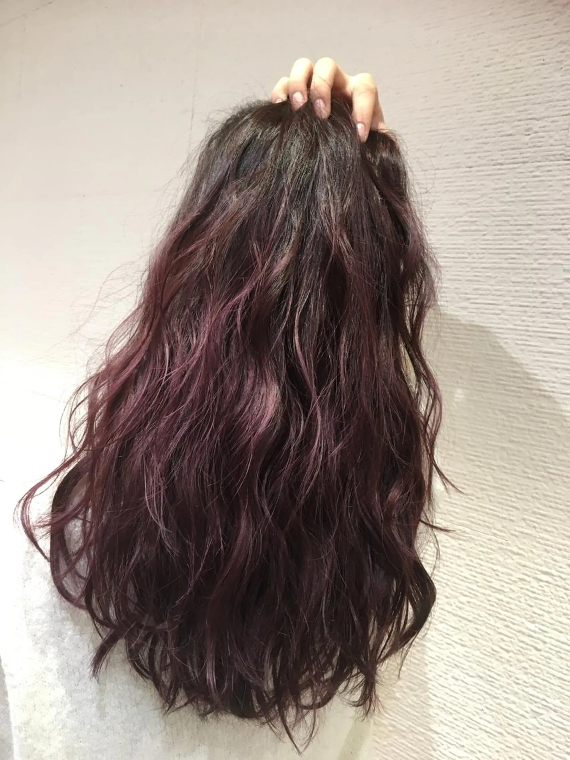 ロング カラー 白髪ぼかしハイライト 茗荷谷駅徒歩2分のヘアスタイル