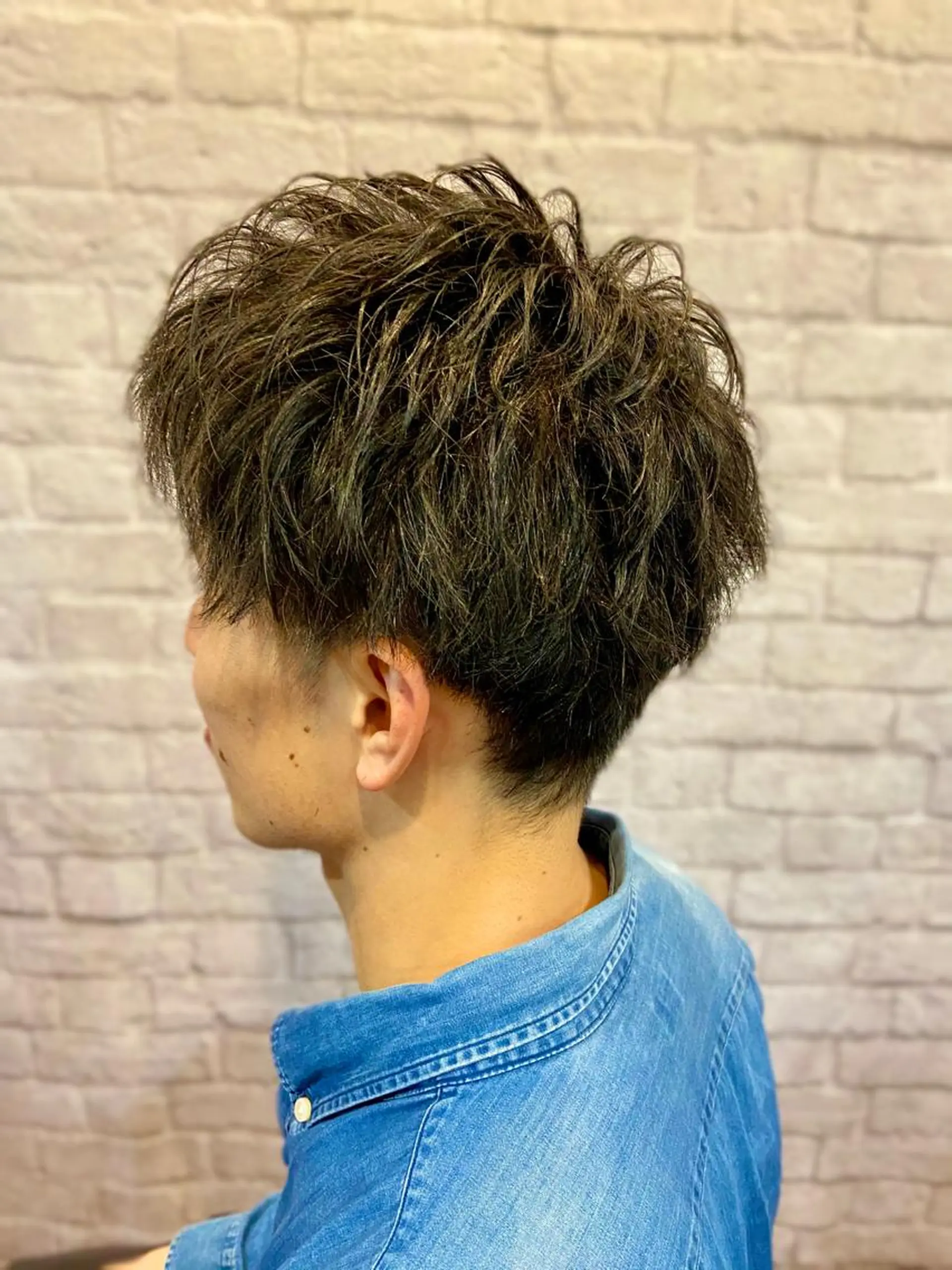 ショート カラー パーマ メンズ 💈メンズ特化 副店長松浦一聖💈のヘアスタイル