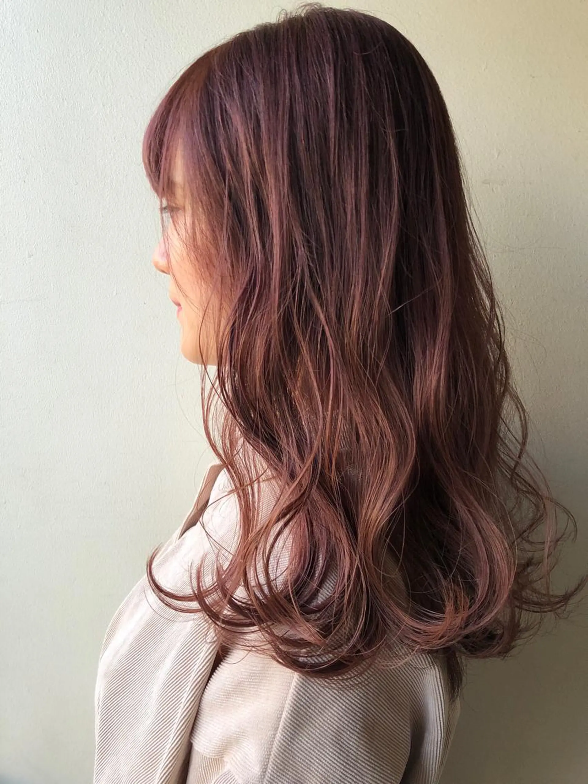 セミロング ヘアカラー トリートメント 🌻韓国風ヘア🌻 ✨🌷ナナコ🌷のヘアスタイル