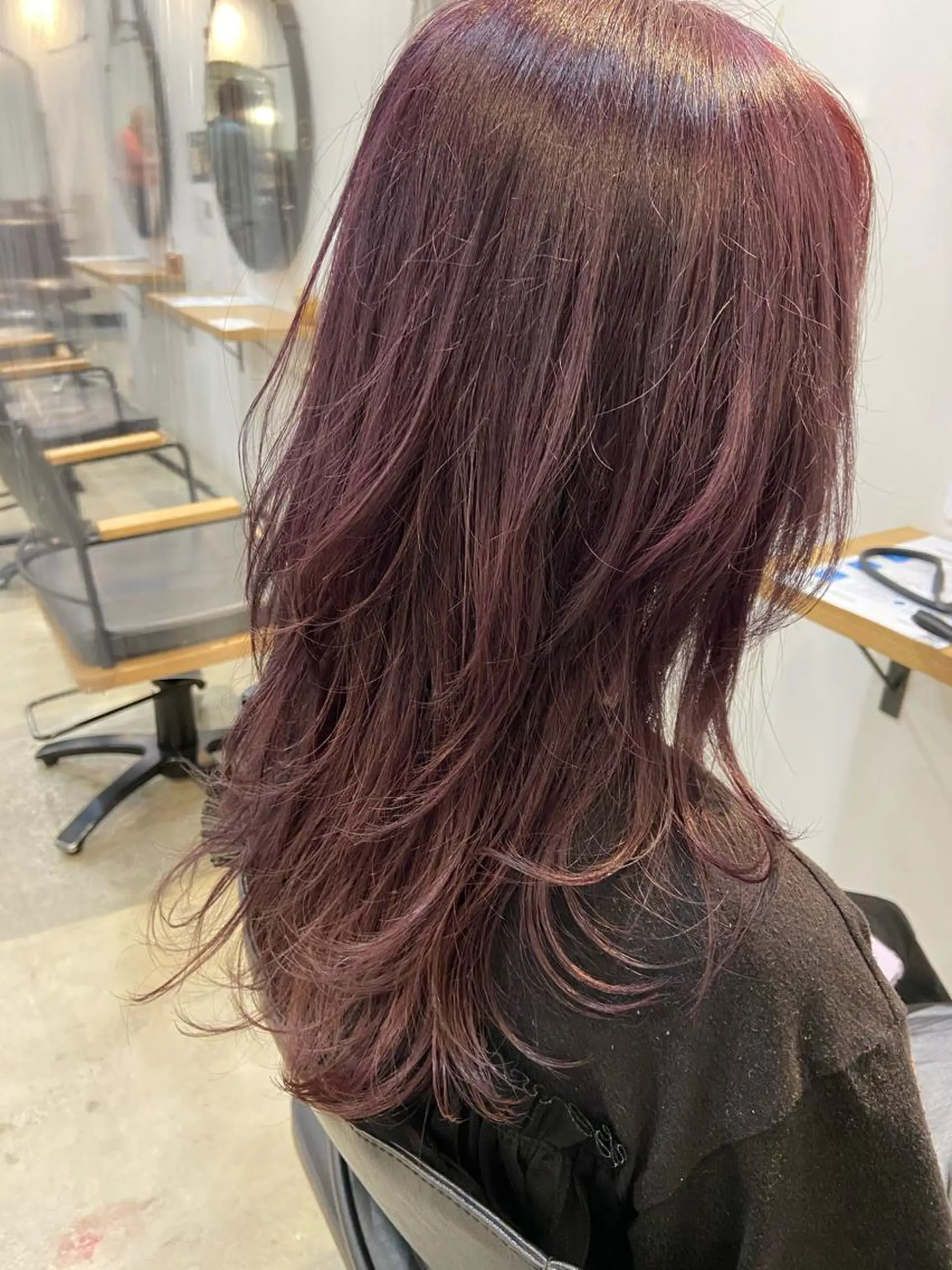 セミロング カラー カット ヘアカラー 髪質改善/森ノ宮/ 美容室/店長杉山慶尚のヘアスタイル