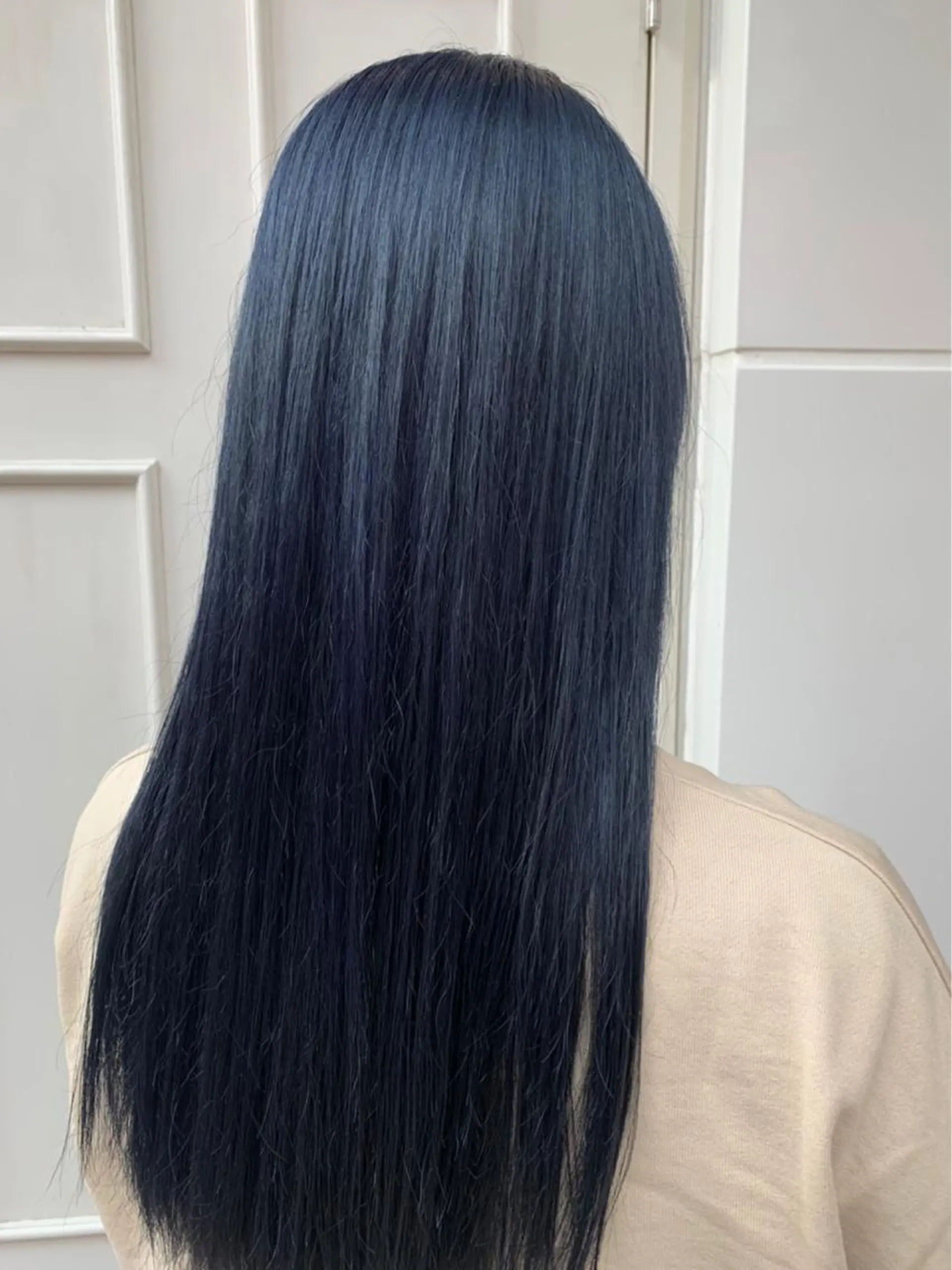 ロング カラー ブルーカラー ネイビーカラー 🫟Blanco🫟 Color&Careのヘアスタイル