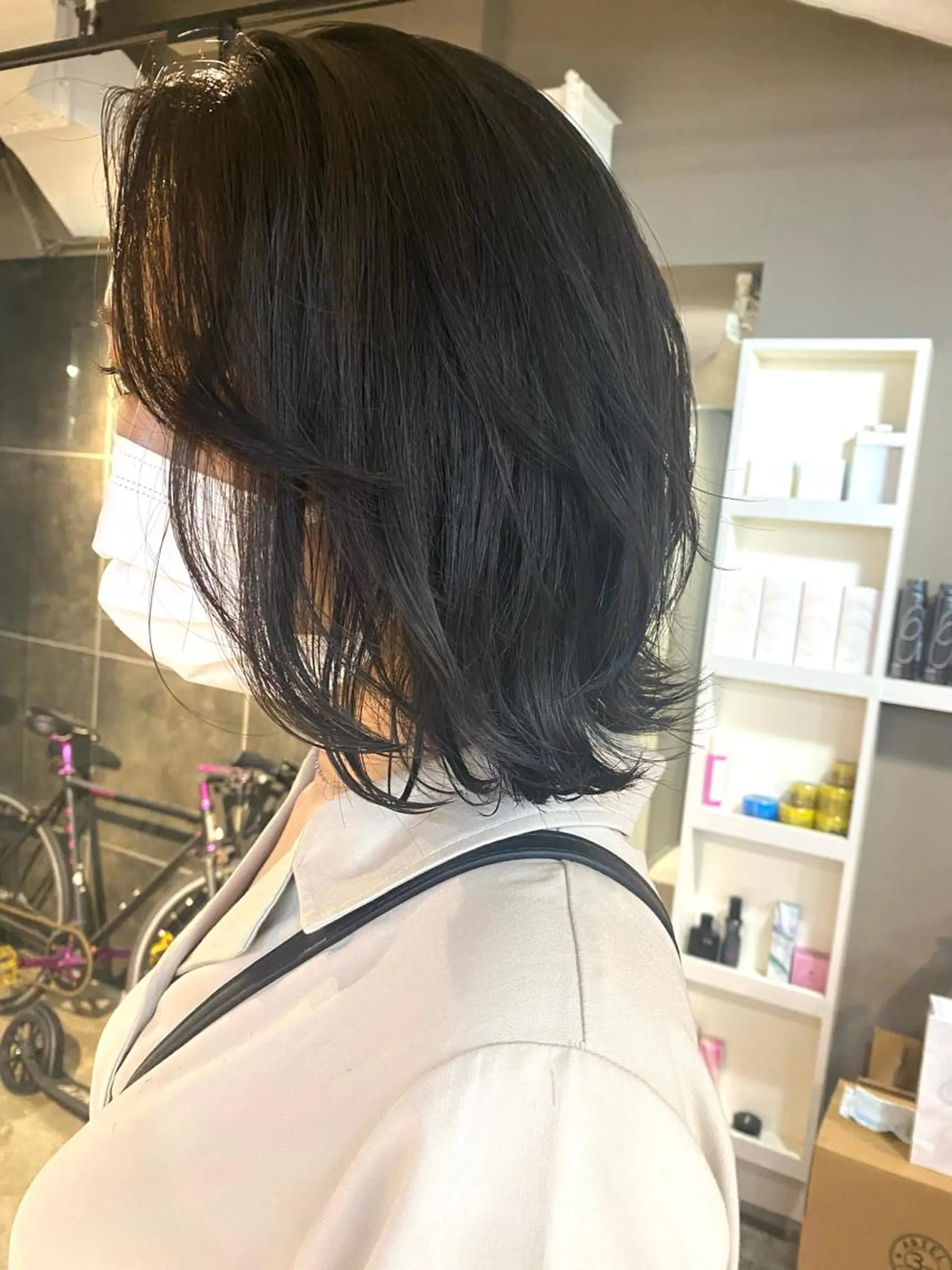 ミディアム カラー ヘアアレンジ メンズ キッズ ネイル マツエク・マツパ GO TODAY SHAiRE SALON所属・透明感カラー🤎 ゆりのヘアスタイル