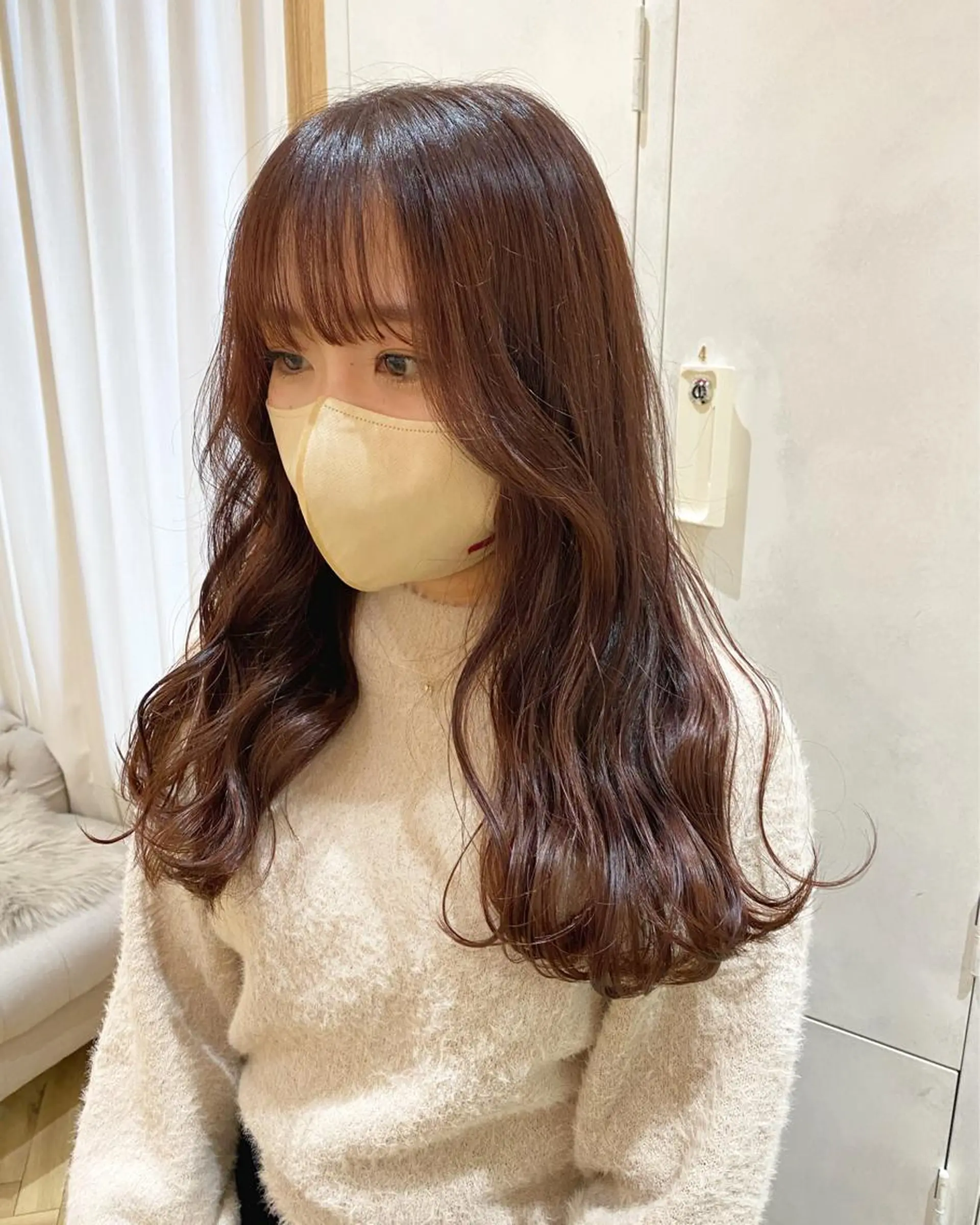 ロング トリートメント カット ヘアカラー 原 朱莉のヘアスタイル