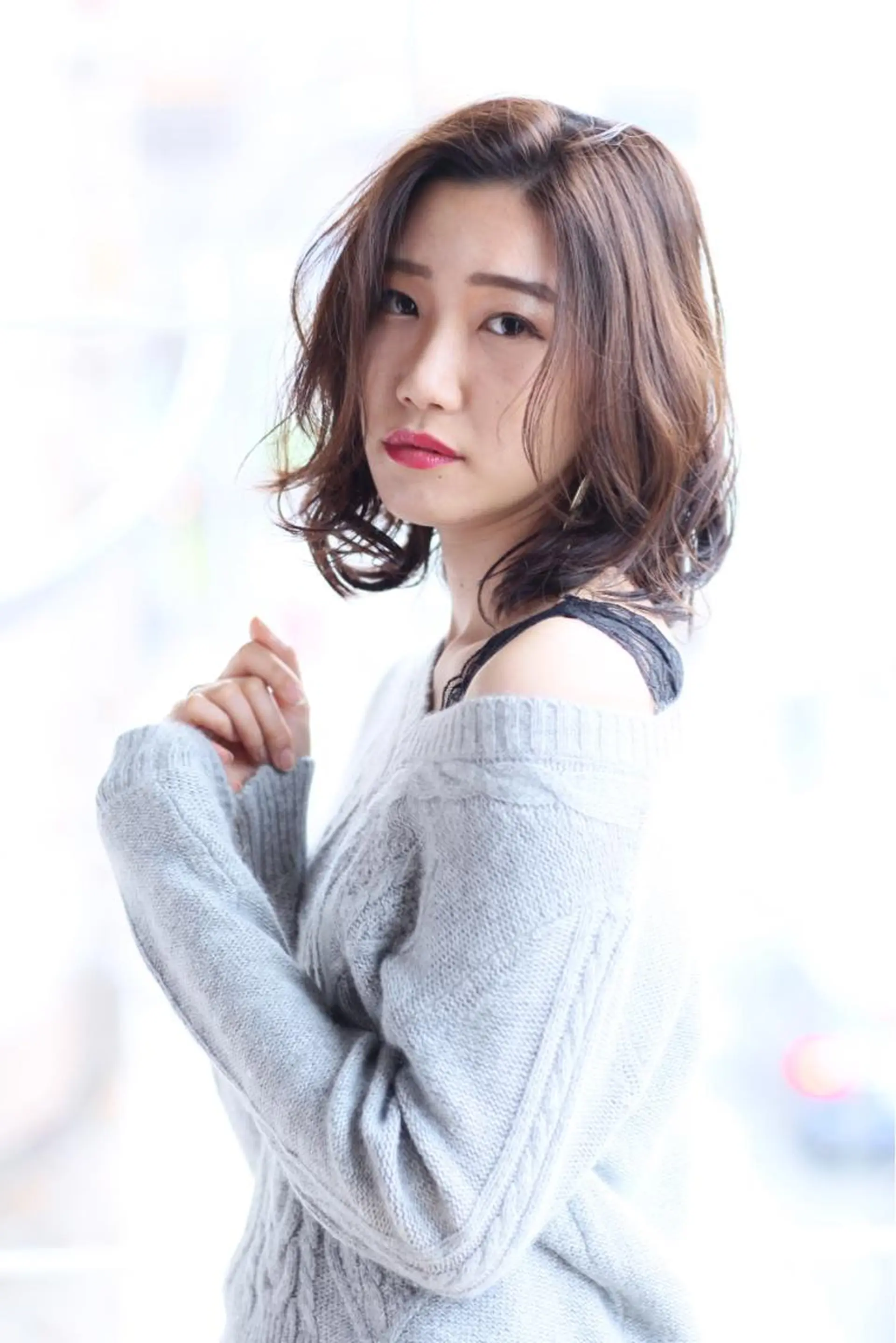 ミディアム 伊藤 光成のヘアスタイル