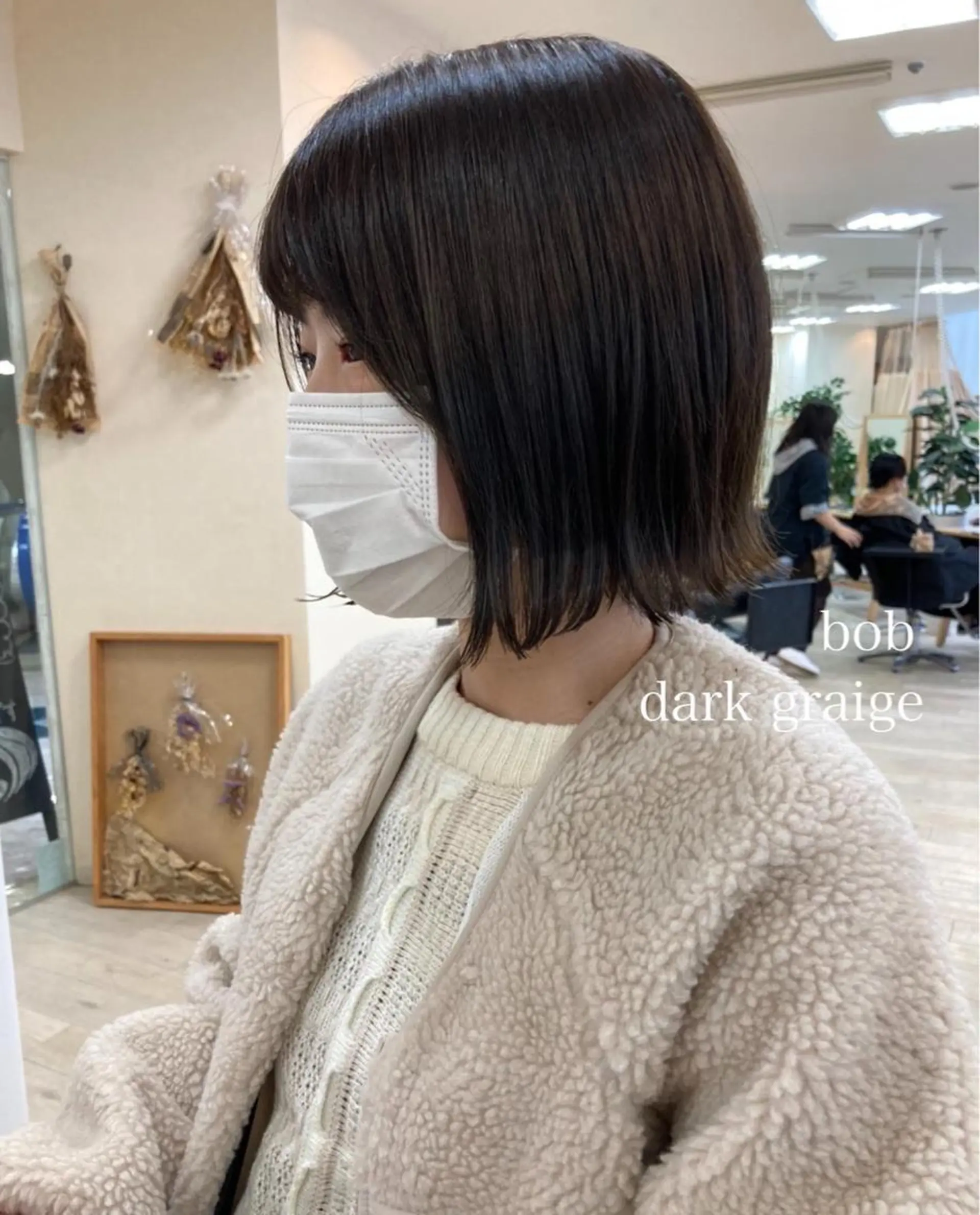 ショート カラー 切りっぱなしボブ ショートボブ ハンサムショート ダークグレー ダークグレージュ カット ヘアカラー トリートメント 初めてのショート お任せください✂️のヘアスタイル