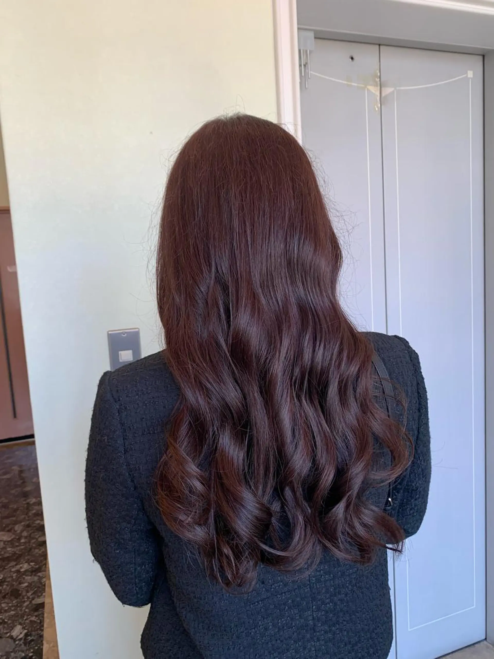 ロング カラー ブラウンカラー ピンクカラー ヘアカラー yuri🌼 NUMBER 天王寺のヘアスタイル