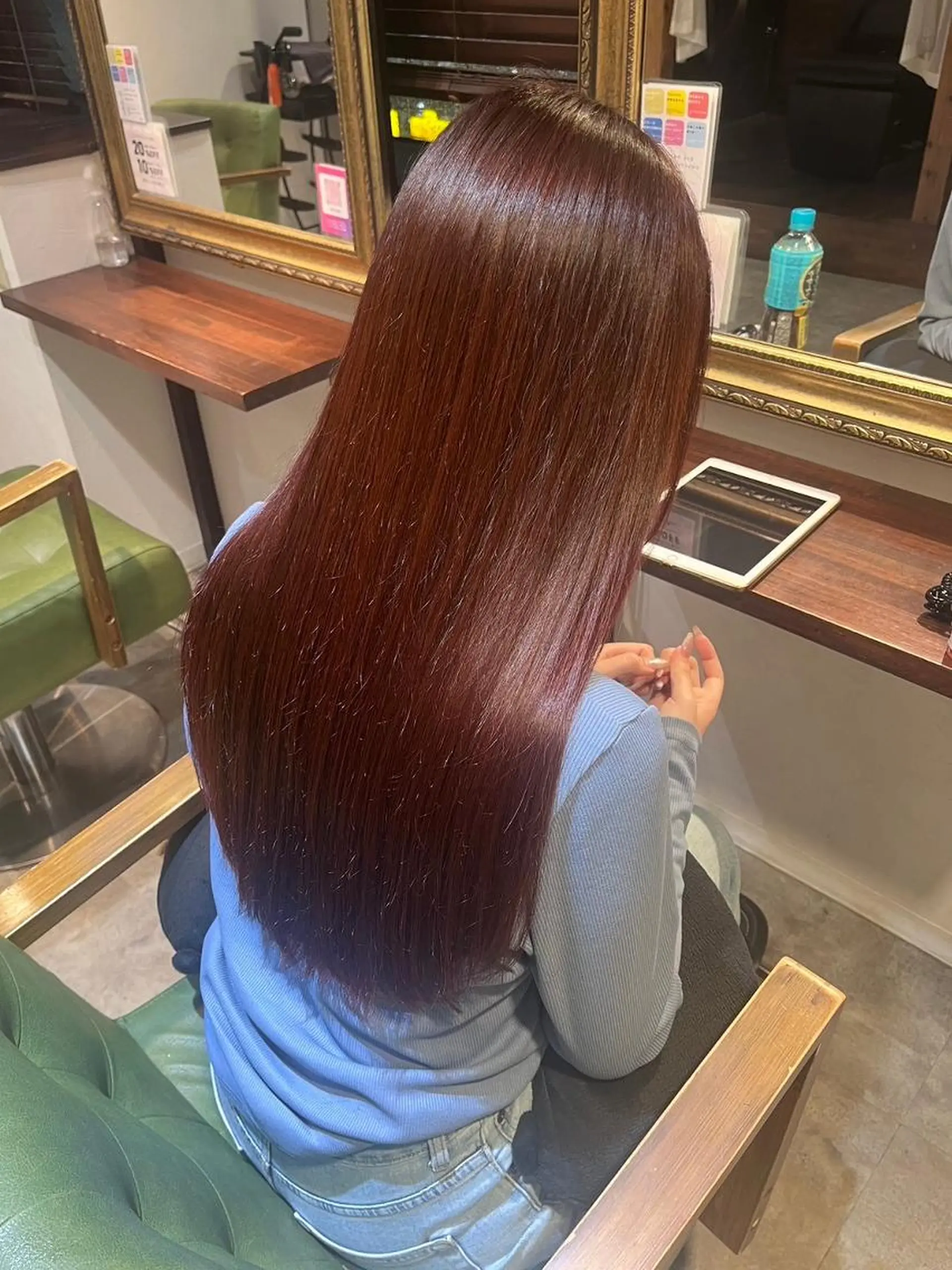 ロング カラー ショートボブ ボブ くびれヘア 顔周りカット ロング カット ヘアカラー トリートメント newi saLyu ネウィ サリューのヘアスタイル