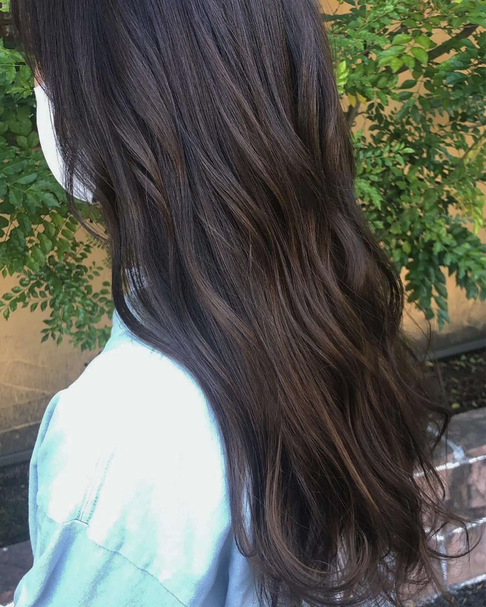 ロング カラー ブラウンカラー ナチュラルブラウン ヘアカラー トリートメント 川元 汐音のヘアスタイル