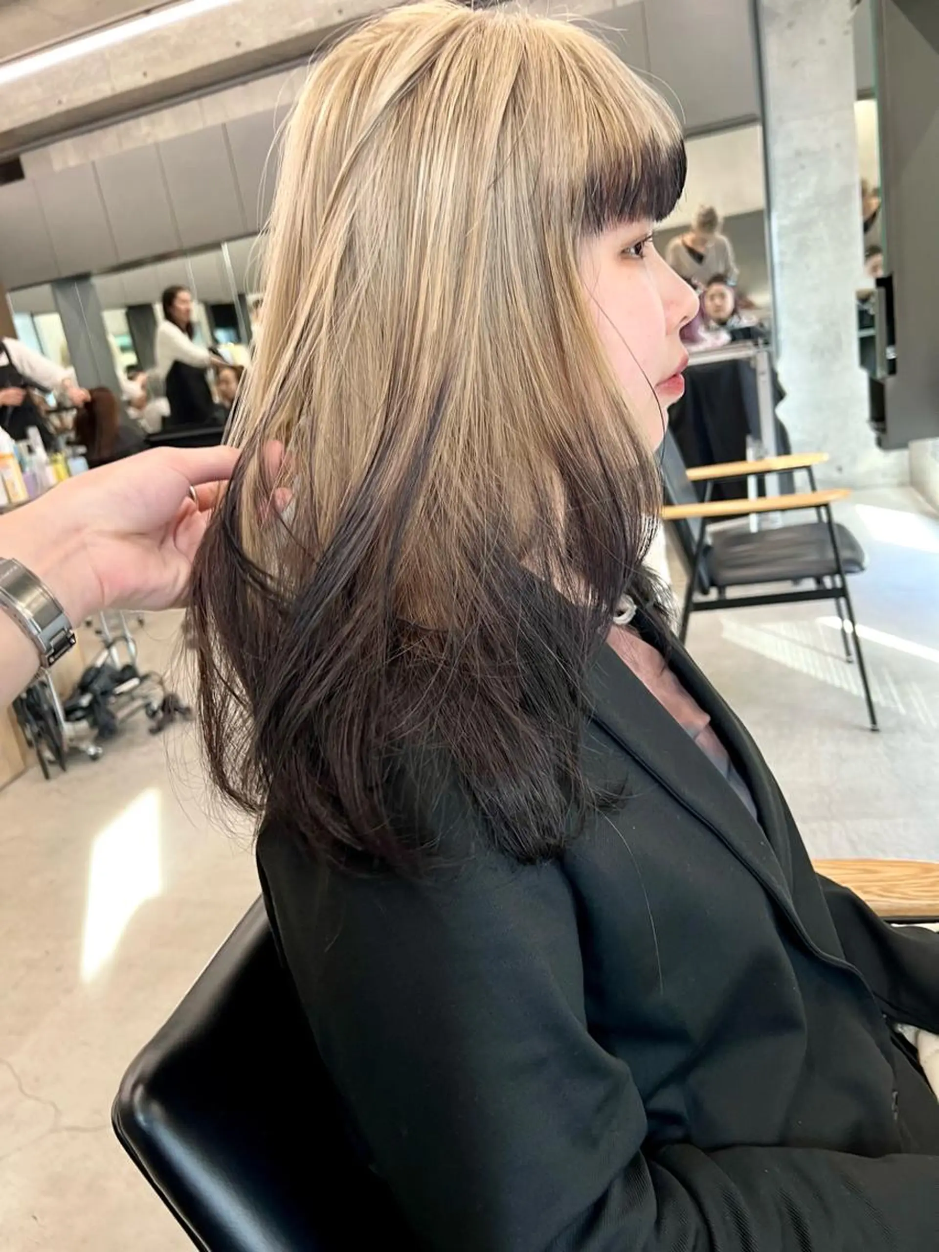 ミディアム カラー ブラウンカラー グラデーションカラー カット ヘアカラー トリートメント sakoda shunkiのヘアスタイル