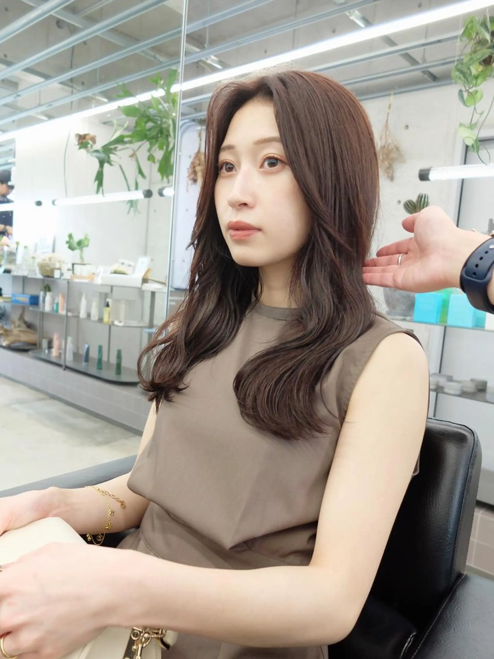 セミロング カラー ヘアカラー ダブルカラー/ ケアブリーチ/クニトのヘアスタイル