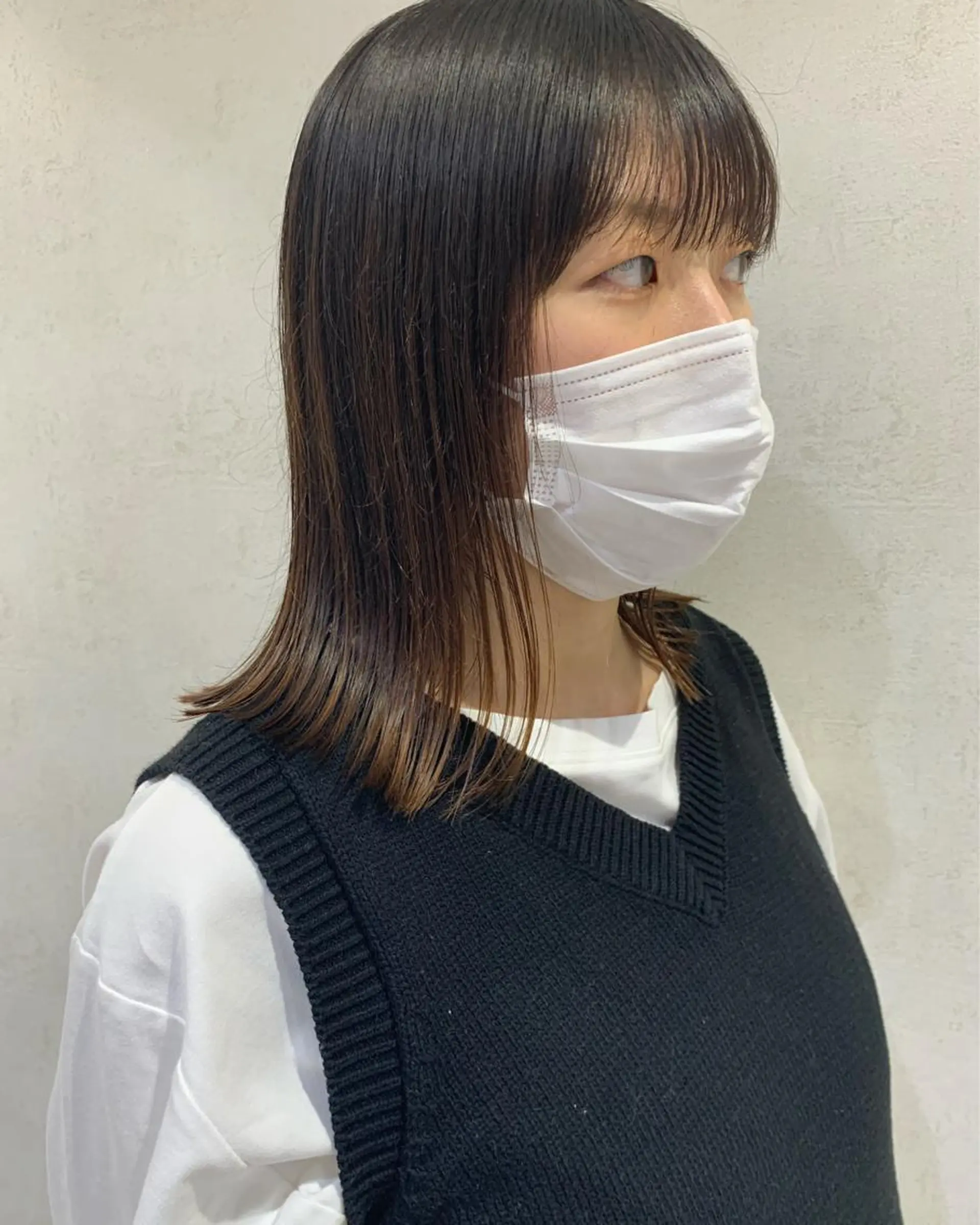 ミディアム フェザー/ニュアンス パーマ/ryutoのヘアスタイル