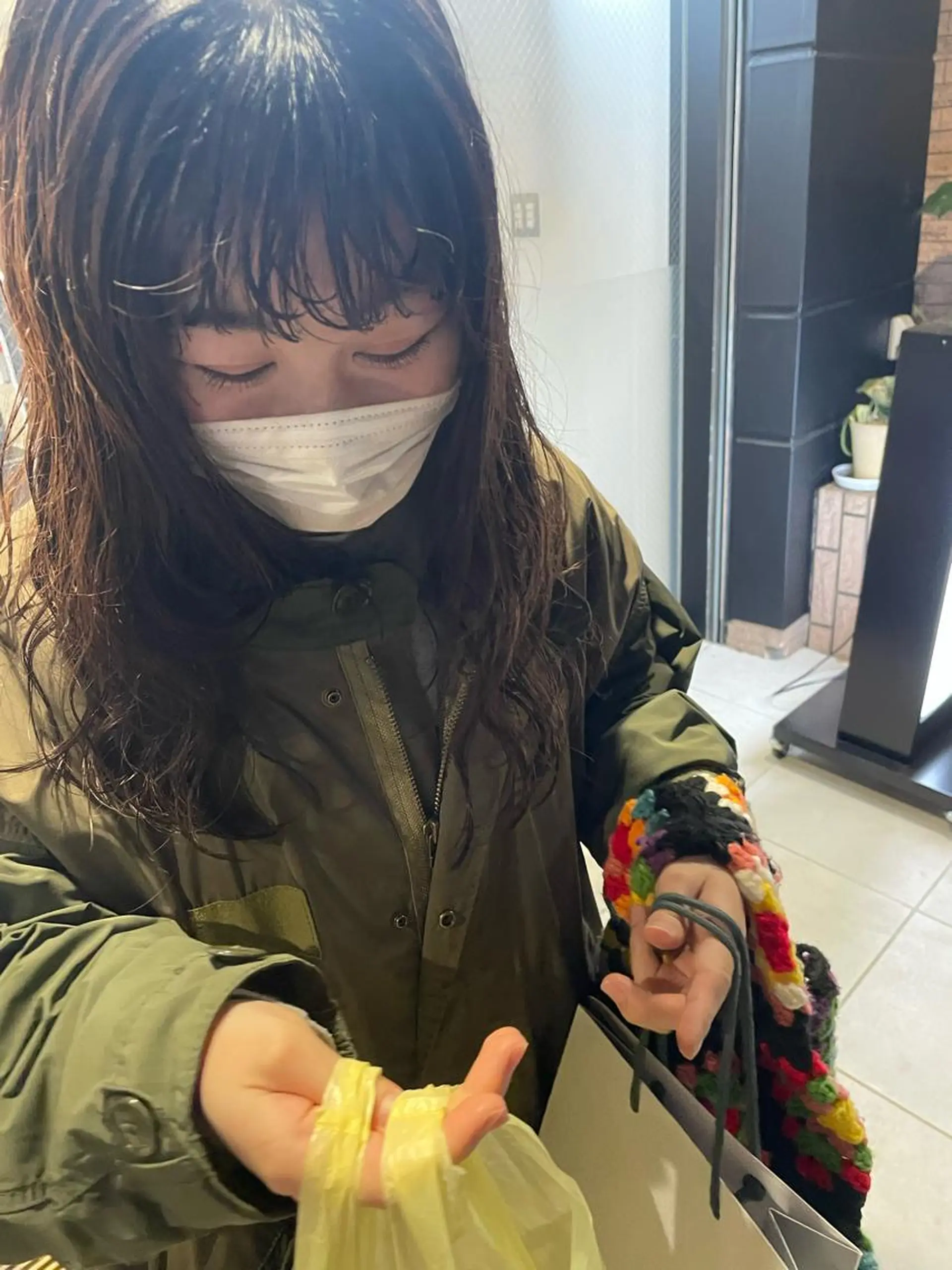 セミロング パーマ ユウ  二子玉川駅 半個室サロンのヘアスタイル