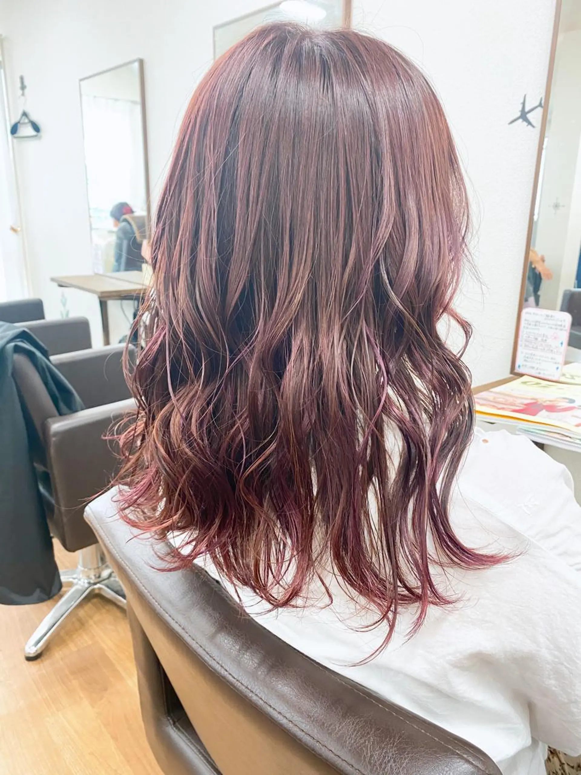 セミロング カラー 森田 滉平のヘアスタイル