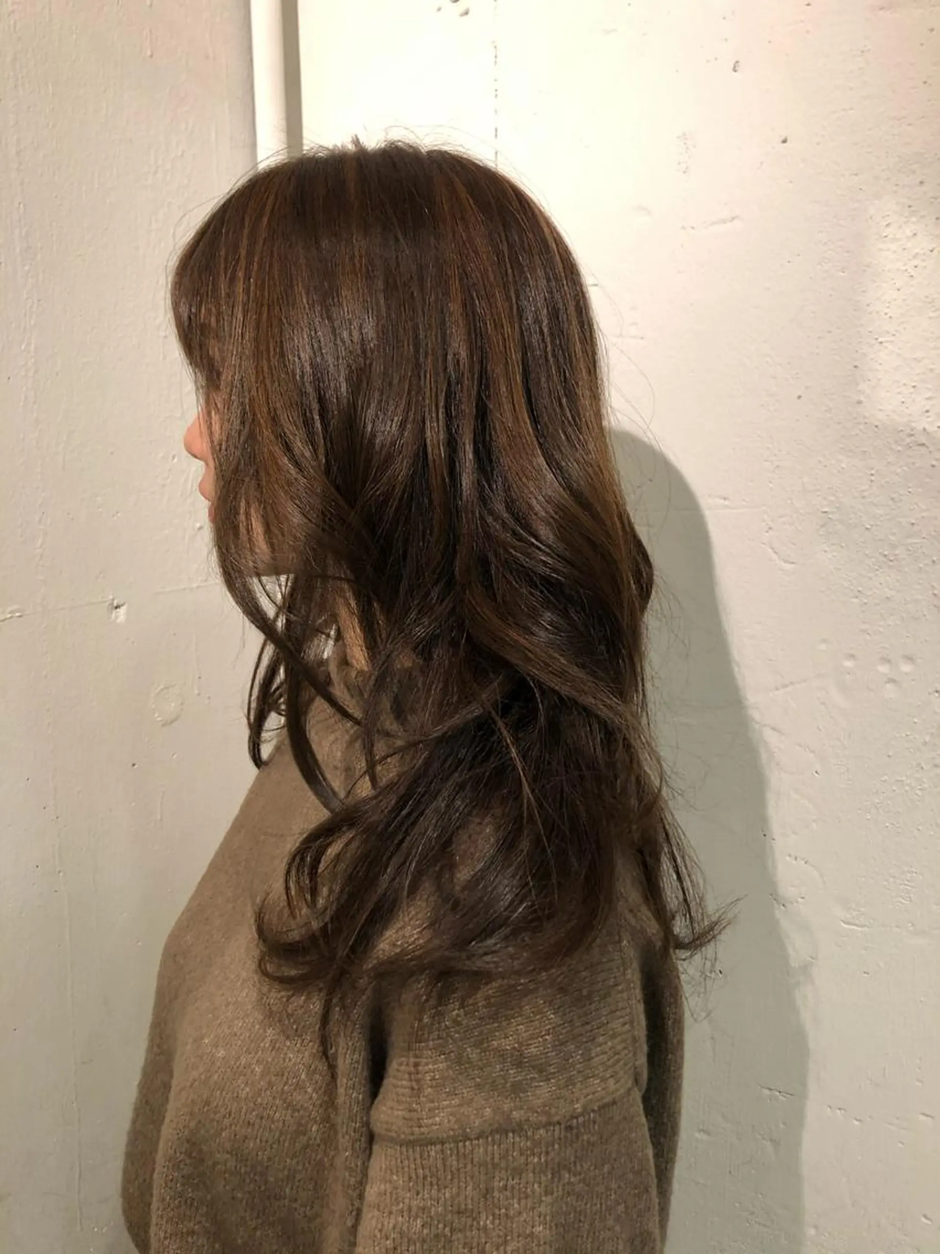 ロング カラー うる艶カラー/恵比寿 ベージュ/丸山陽平のヘアスタイル