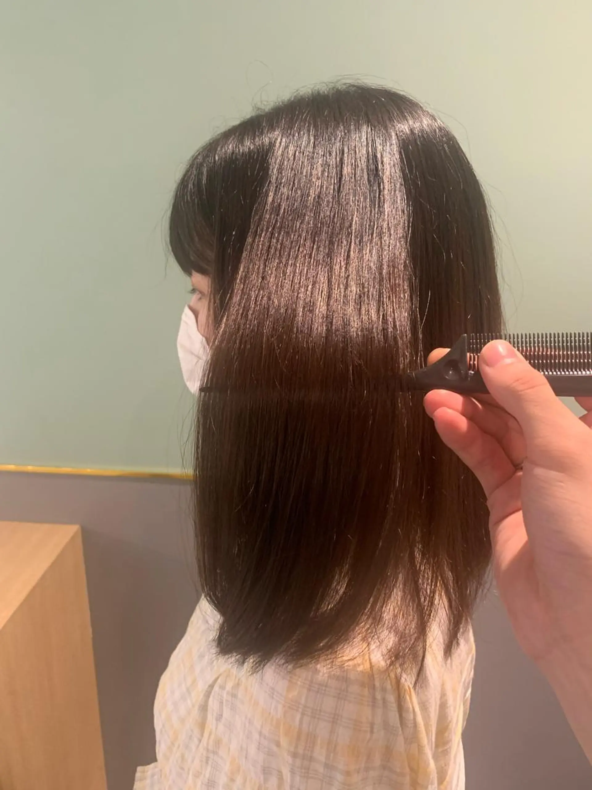 セミロング カット 縮毛矯正 トリートメント ハイトーン/メンズ/ ウルフ特化 小松のヘアスタイル