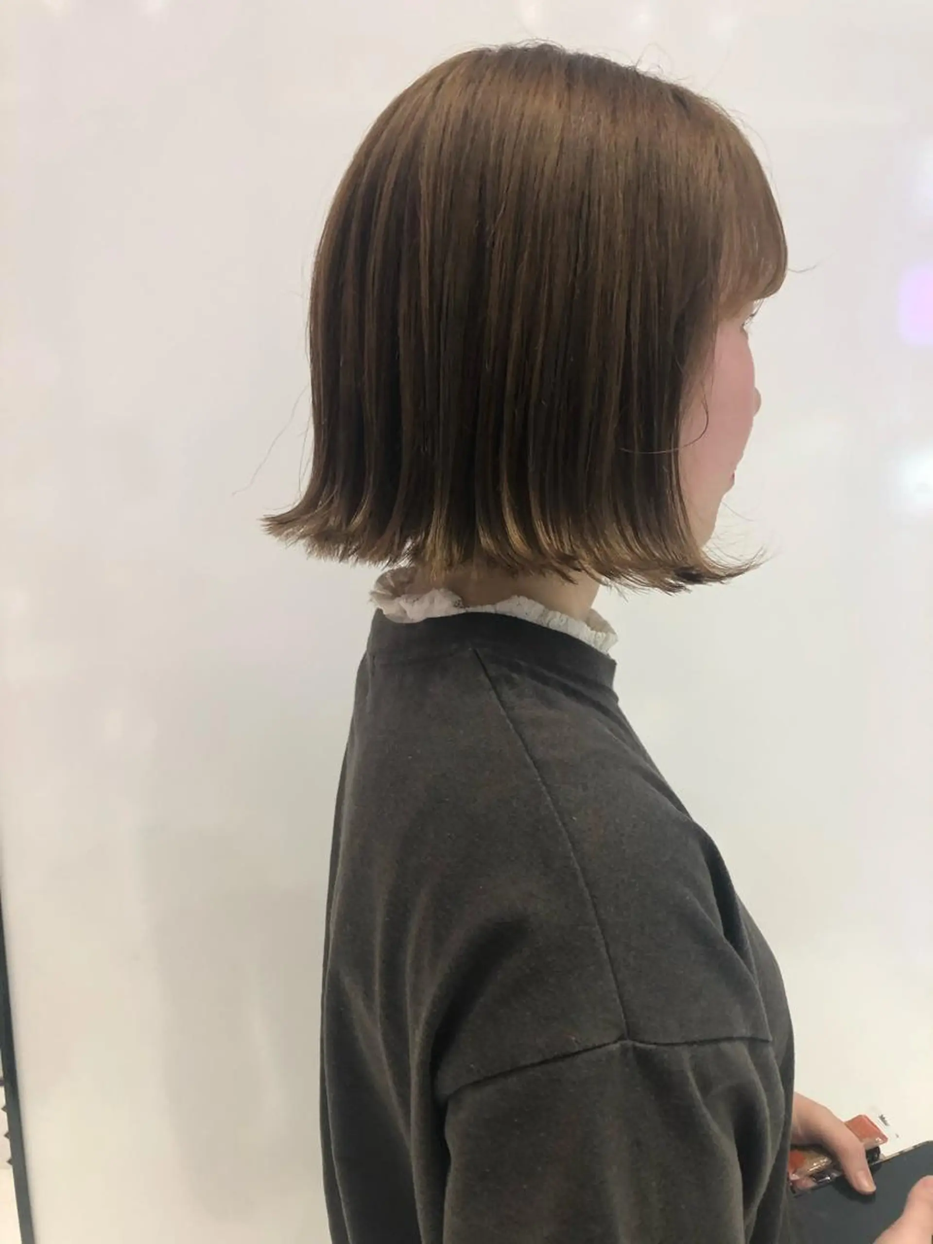 ミディアム カラー ベージュカラー ブリーチ ボブ カット ヘアカラー keen吉祥寺所属・相川 愛実のヘアスタイル