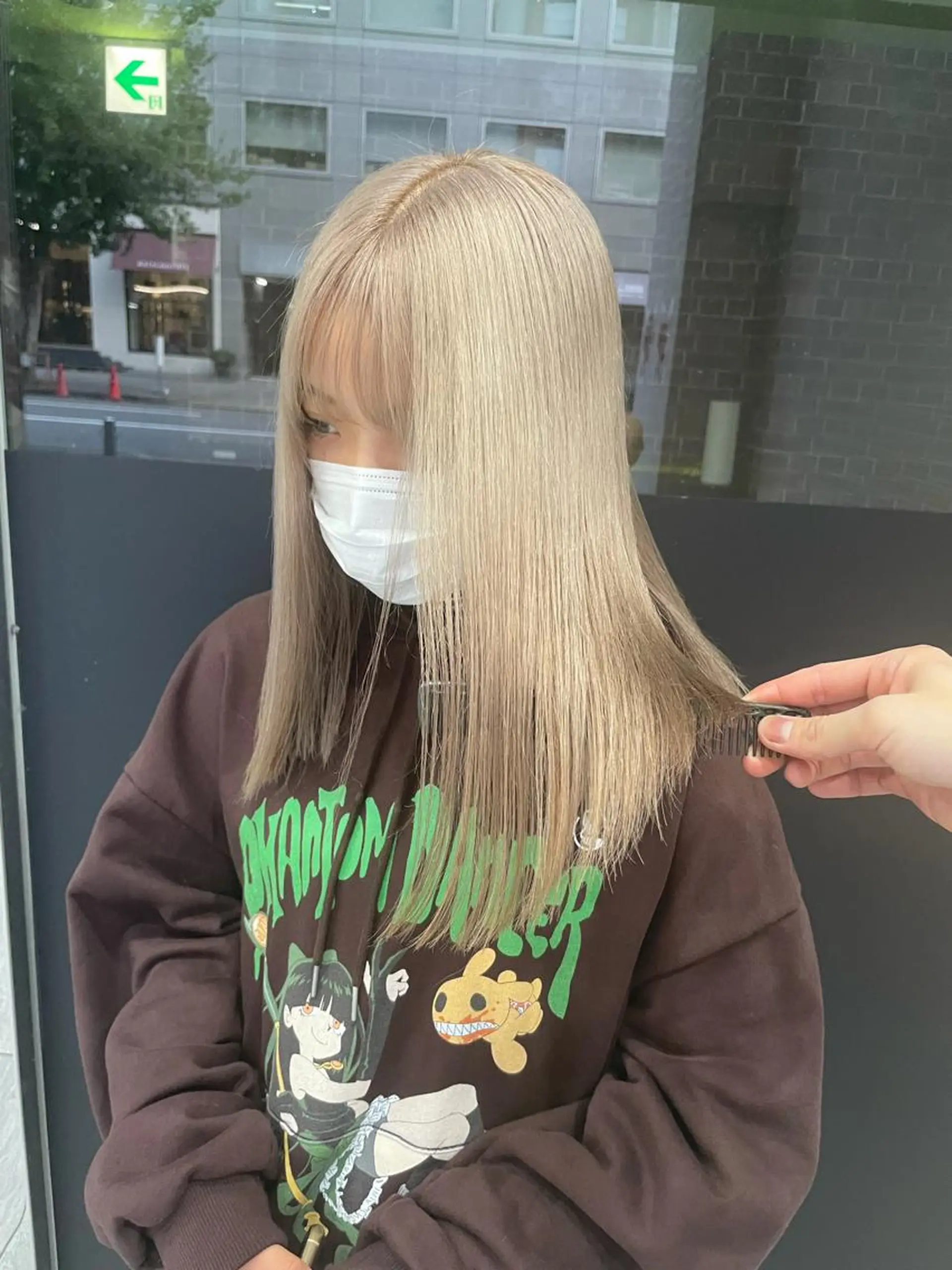 ロング カラー ブリーチ ケアブリーチ ロング トリートメント 名古屋ハイトーン/ 🐶ブリーチ専門店のヘアスタイル