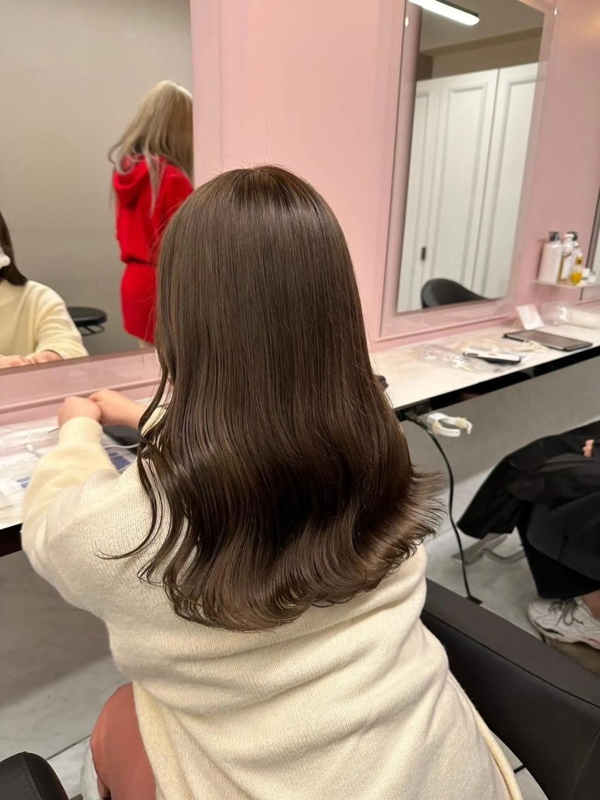 カラー ヘアカラー トリートメント 透明感ベージュ 🎀Anju/渋谷のヘアスタイル