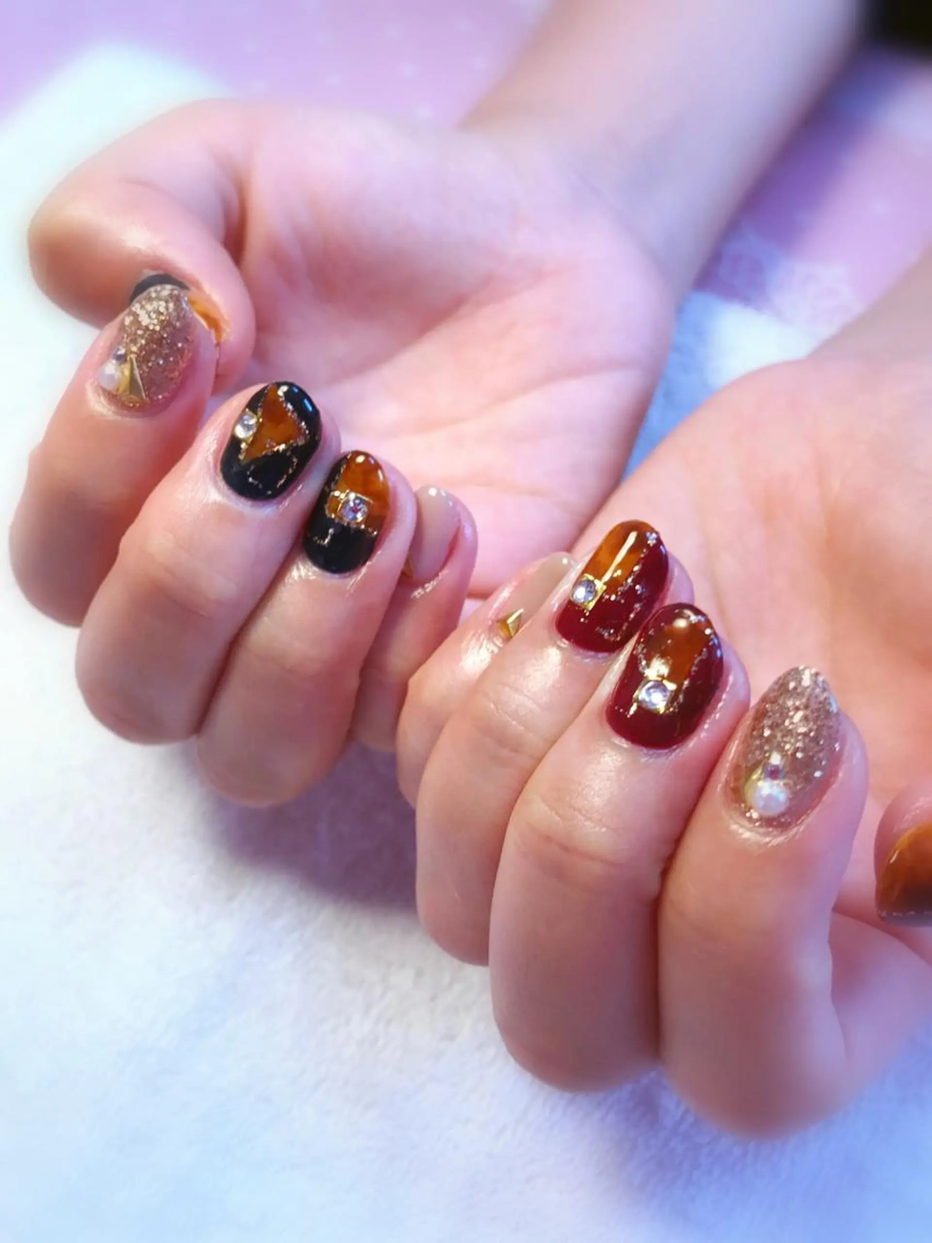 ネイル べっ甲ネイル Era nailのネイルデザイン