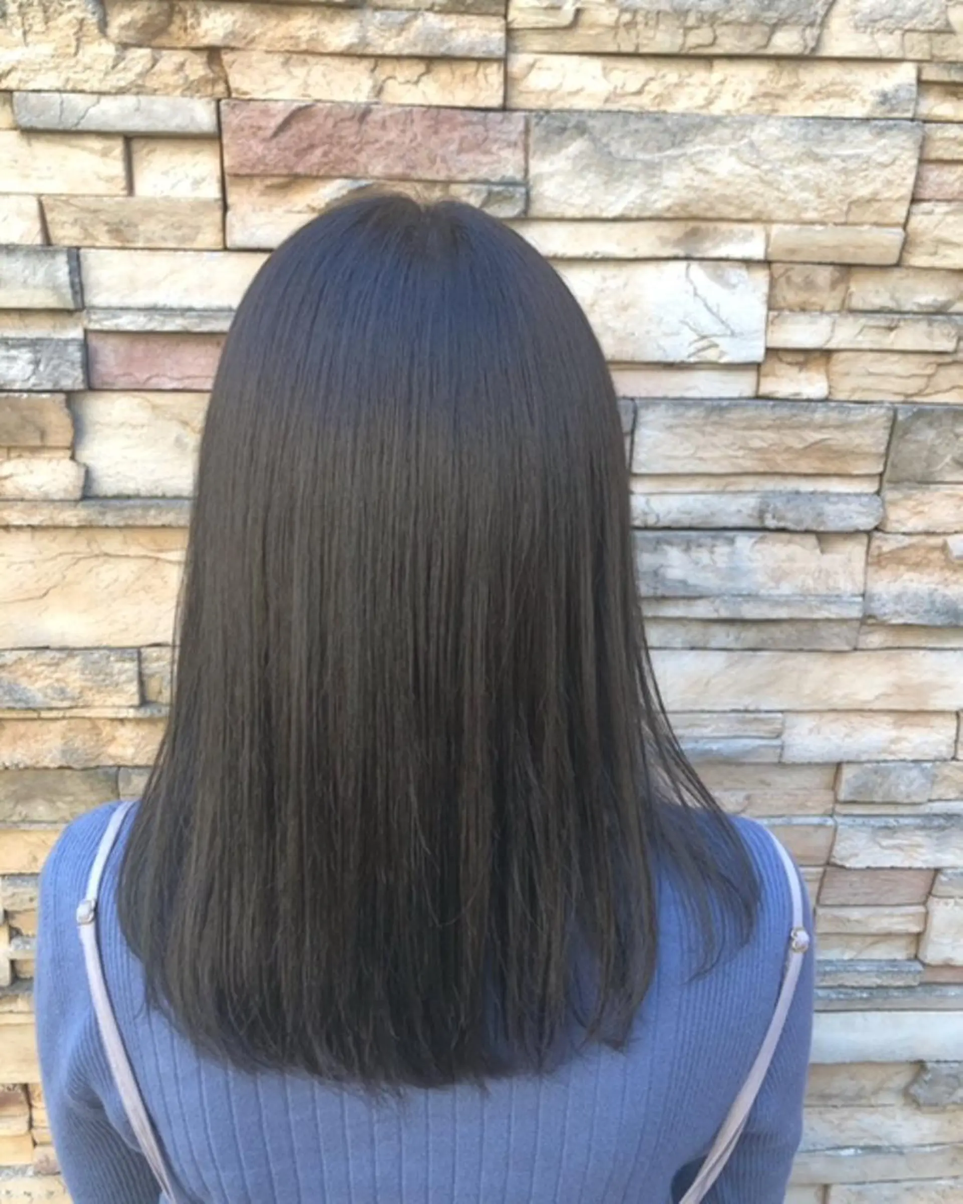 ミディアム カラー 透明感カラー グレージュ 東中野🥇美容室 FLOW東中野店のヘアスタイル