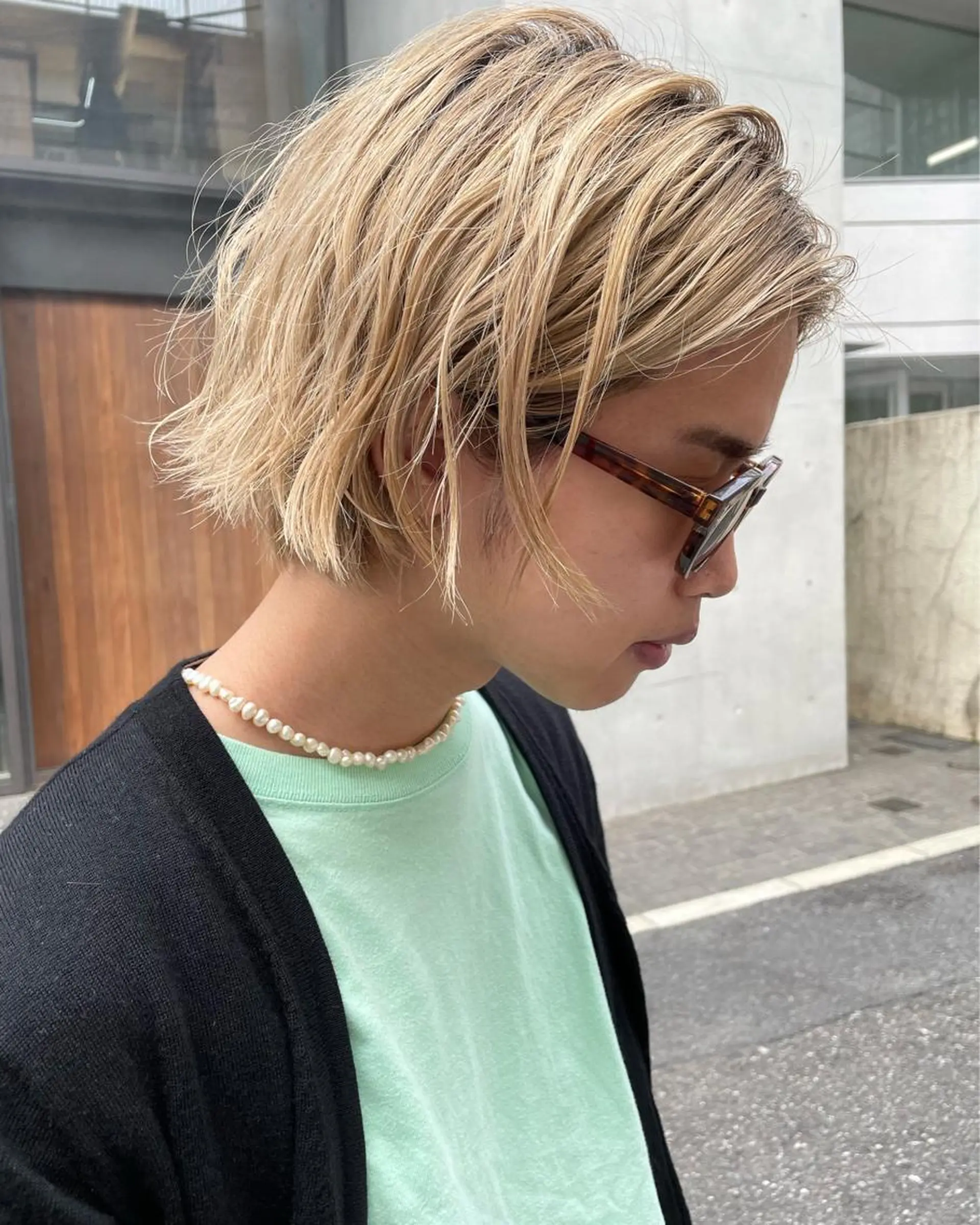 ミディアム カラー メンズ カット ヘアカラー トリートメント Loom.所属・村上雅人 ナチュラルモードのヘアスタイル