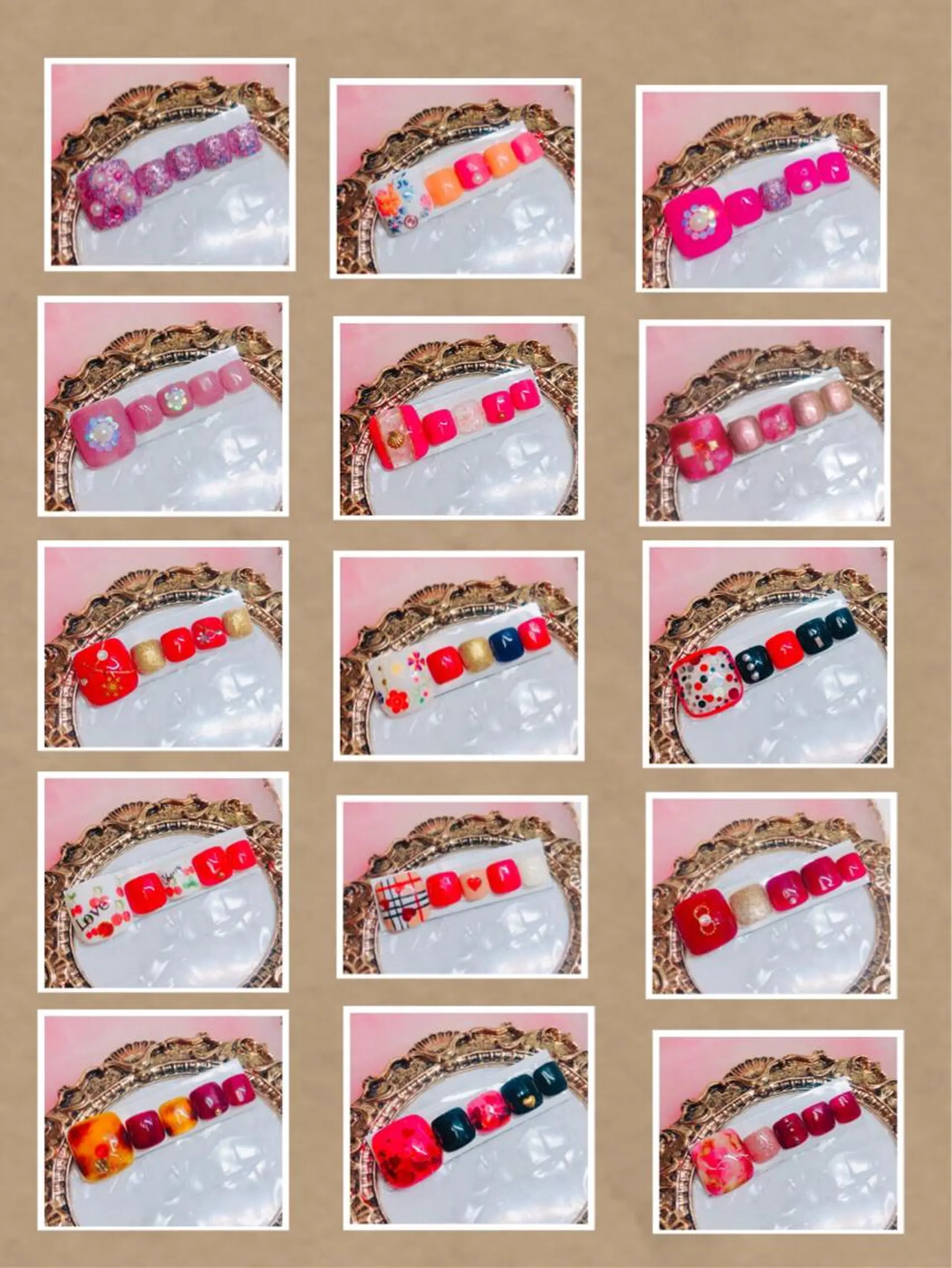 ネイル フットネイル フットネイル CROWN プライベートサロンのネイルデザイン